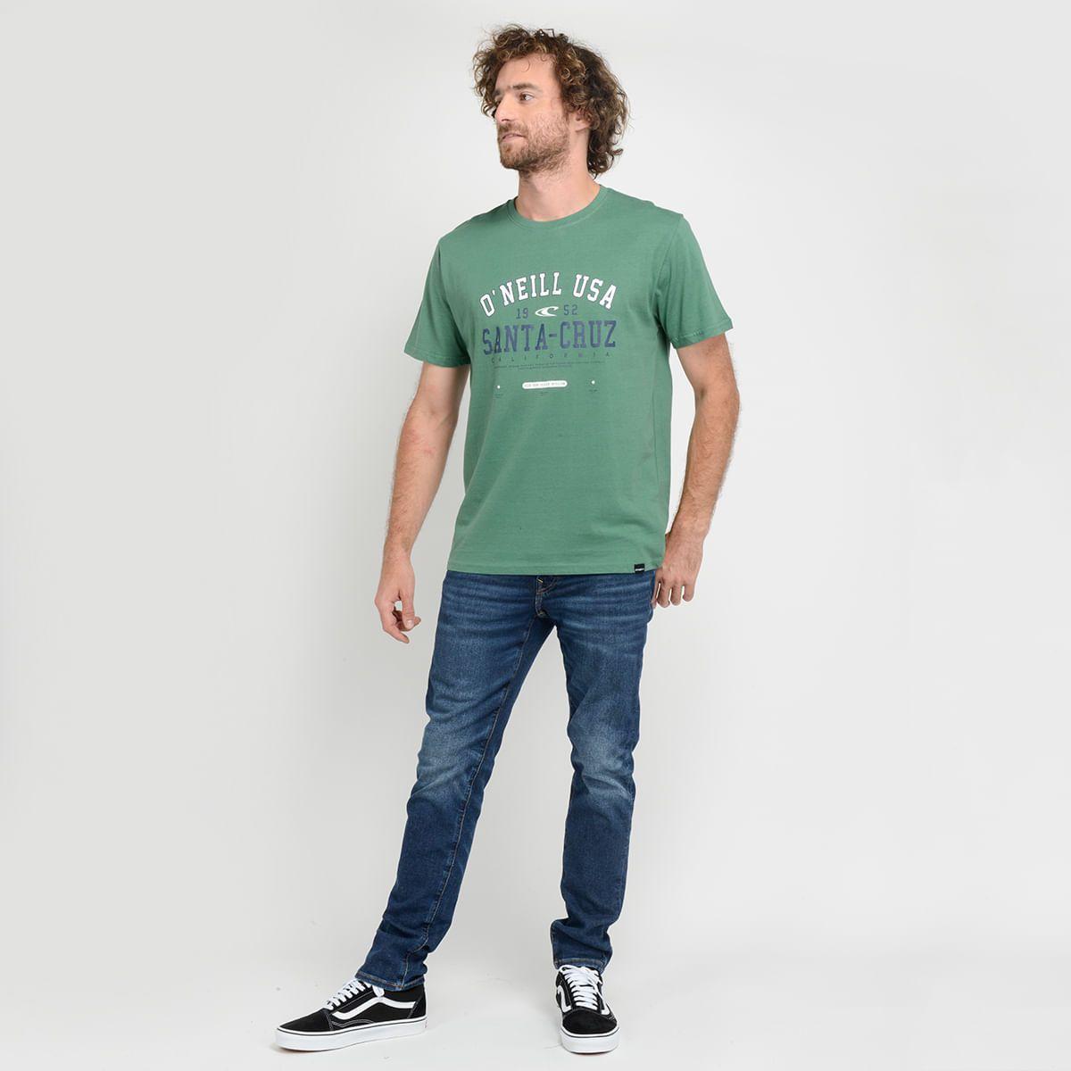 POLERA MANGA CORTA - I23HO065003 VERDE OSCURO-3