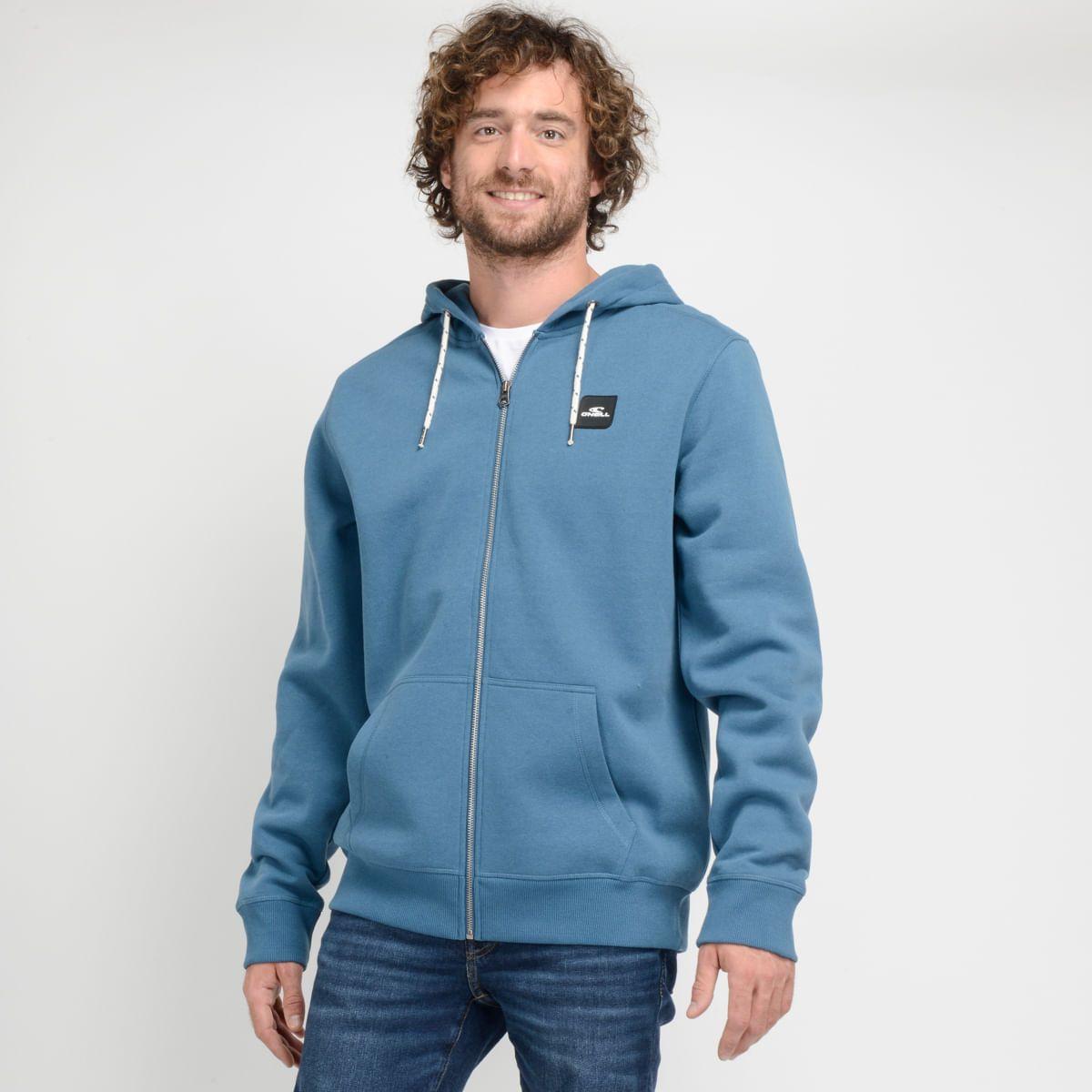 POLERON FULL ZIPPER - I23HO073001 AZUL-0