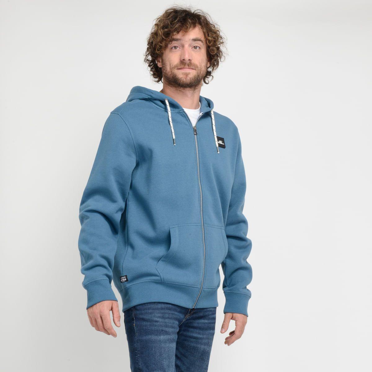 POLERON FULL ZIPPER - I23HO073001 AZUL-1