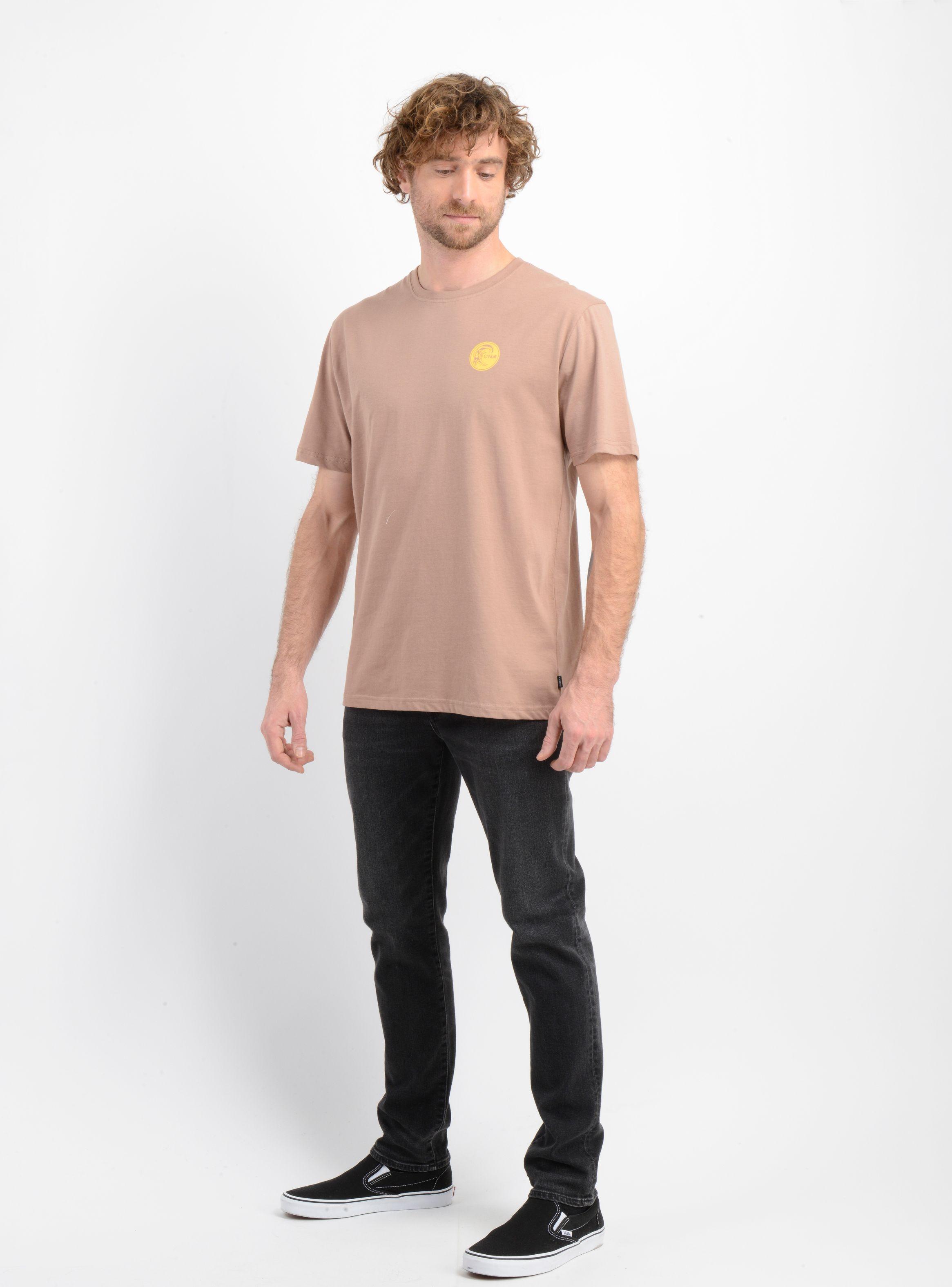 POLERA MANGA CORTA ORIGINALS VINTAGE CAFÉ CLARO-2