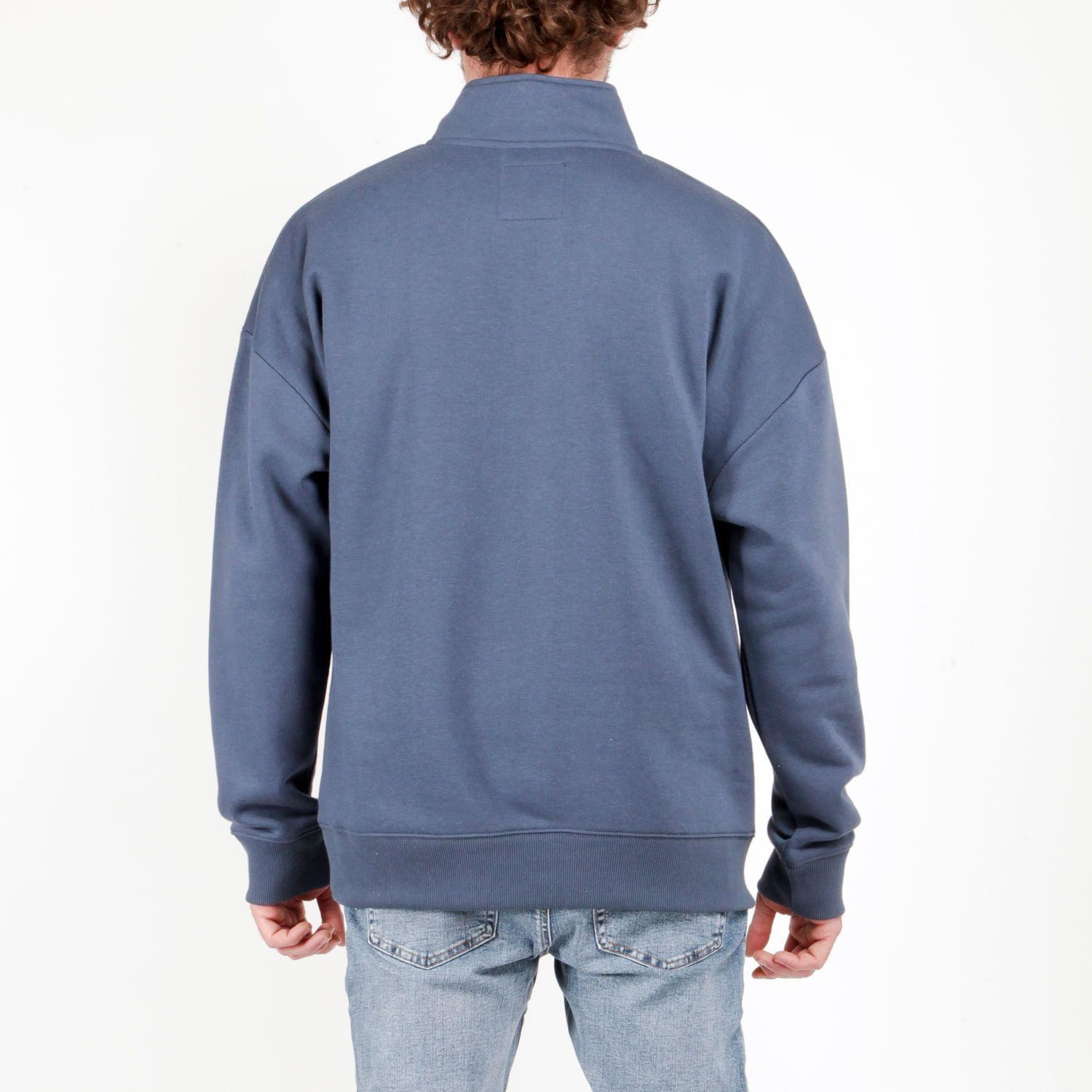 POLERON CON CIERRE MEDIO SKULL  AZUL OSCURO-2