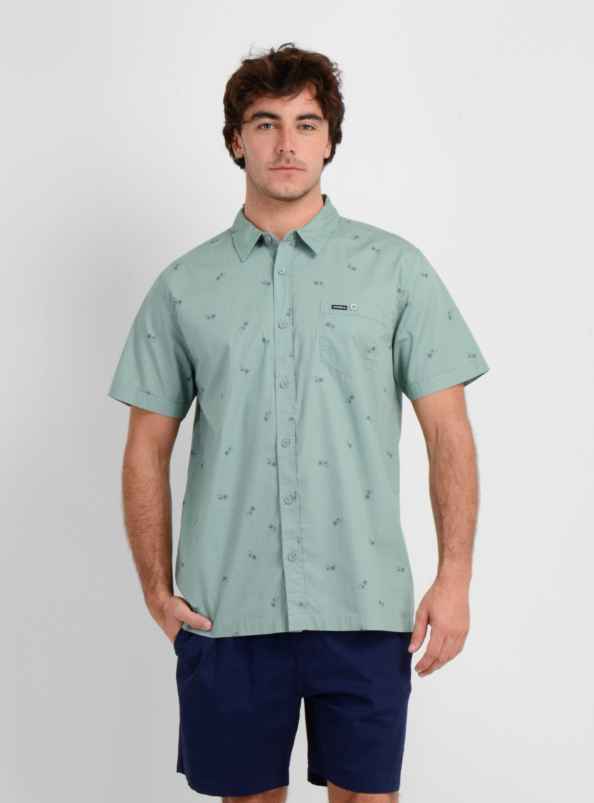 CAMISA MANGA CORTA BLUSTER VERDE CLARO-1