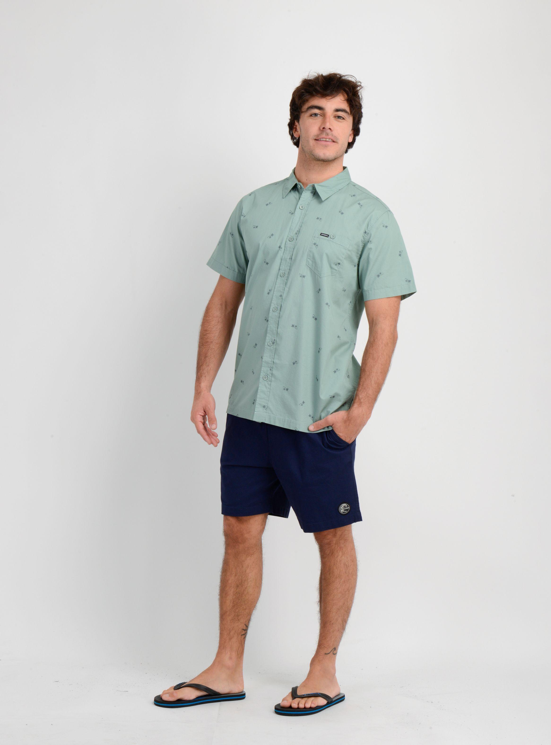 CAMISA MANGA CORTA BLUSTER VERDE CLARO-5
