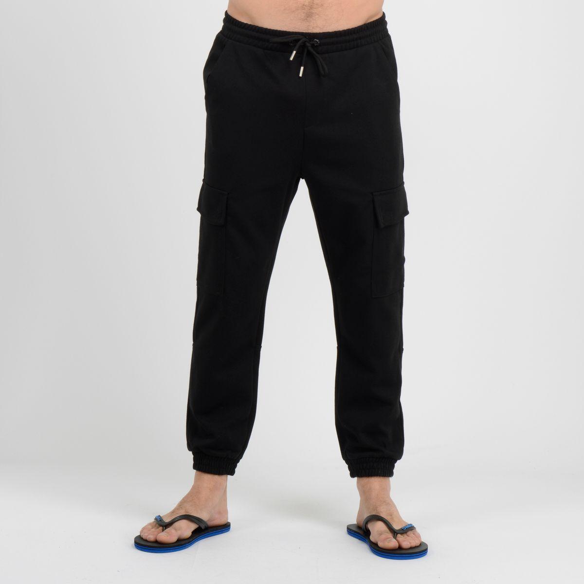 PANTALON BUZO PARTY  NEGRO-0
