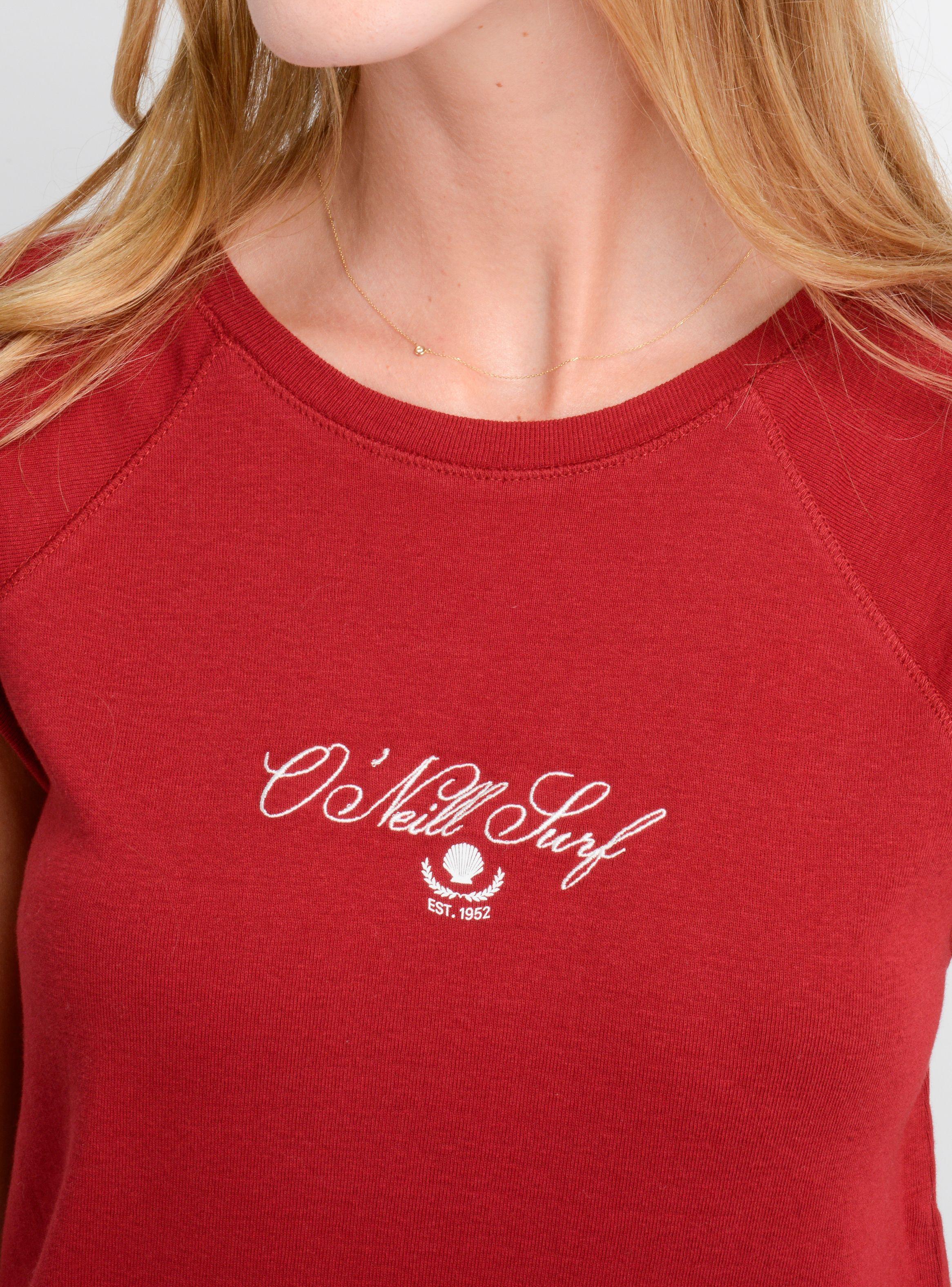 POLERA MANGA CORTA MONETTE ROJO OSCURO-4