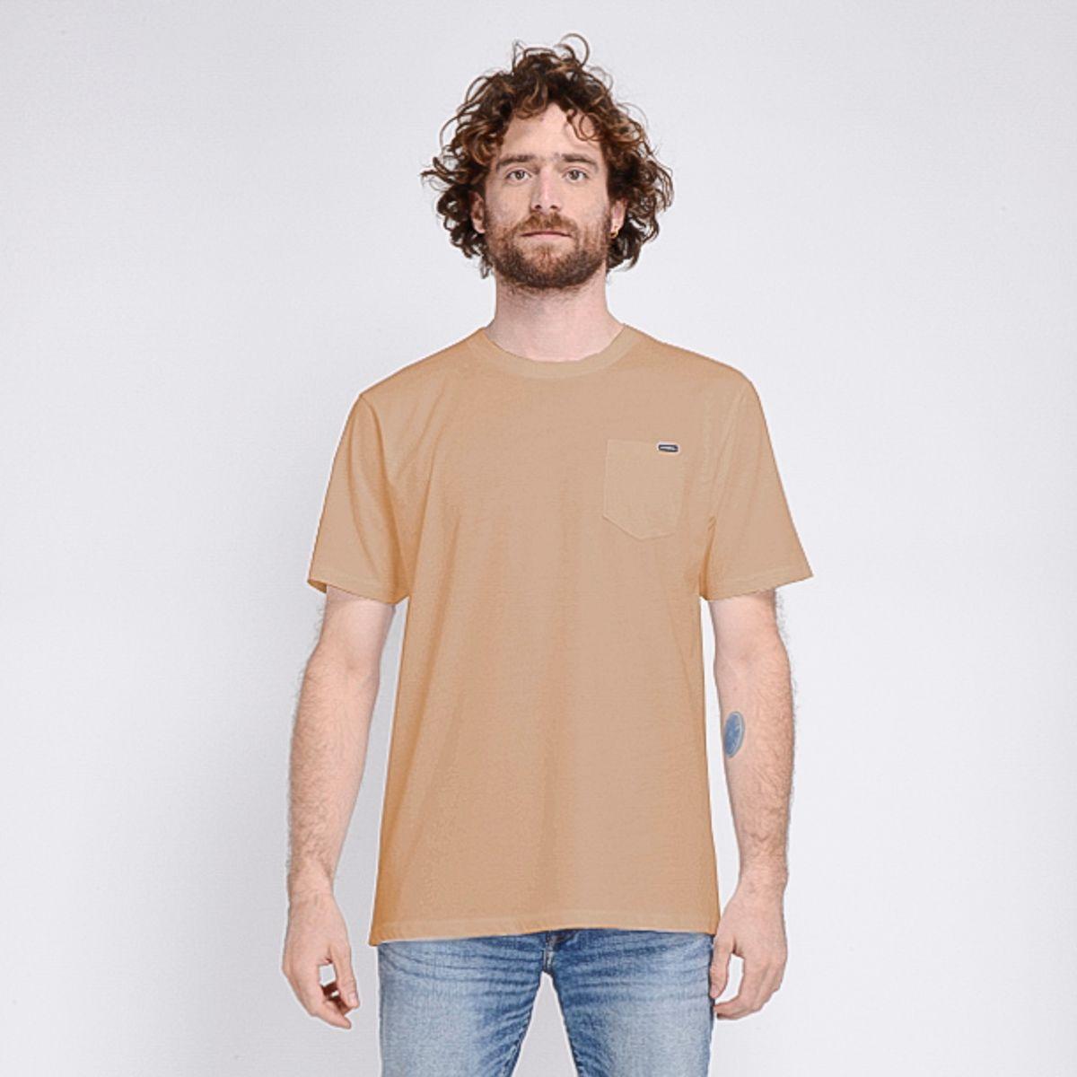 POLERA MANGA CORTA I23HO065011 CAFÉ CLARO-0