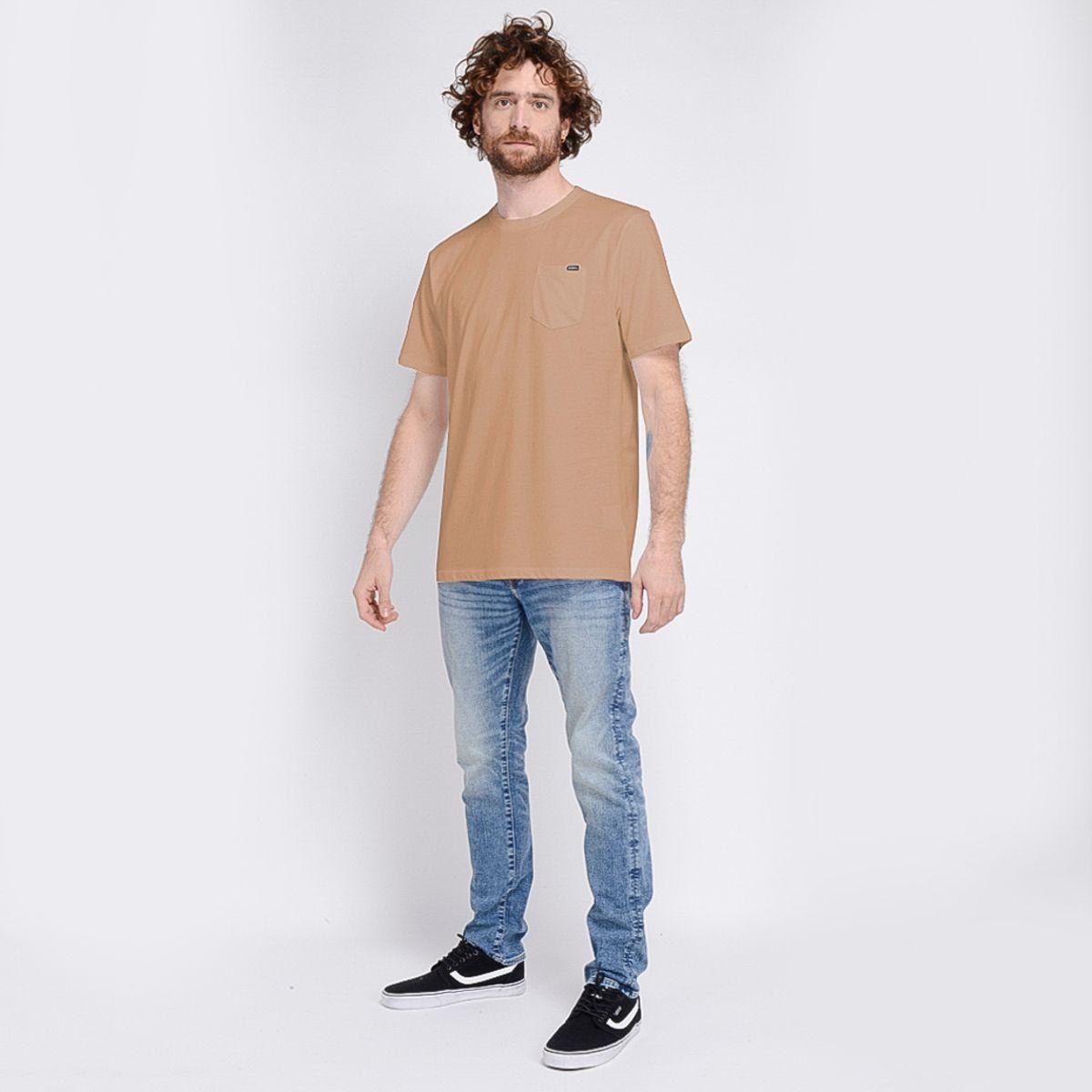 POLERA MANGA CORTA I23HO065011 CAFÉ CLARO-3