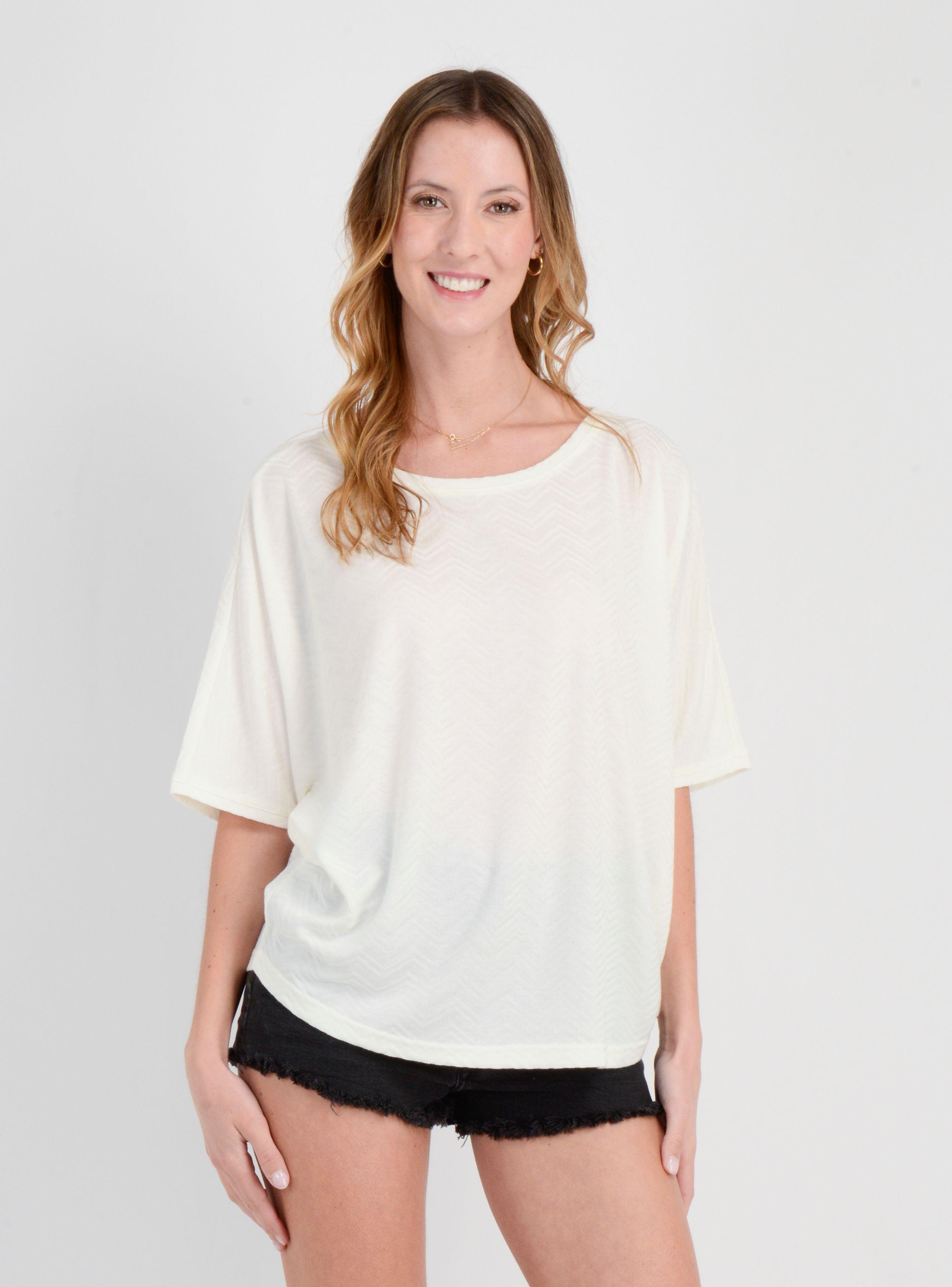 POLERA MANGA CORTA LINDY II BEIGE CLARO-0