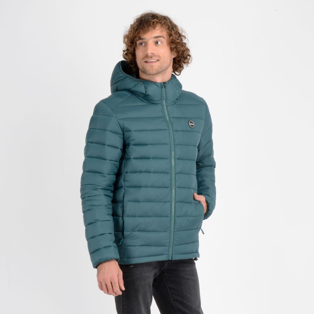 PARKA ESSENTIAL HOOD VERDE OSCURO-2