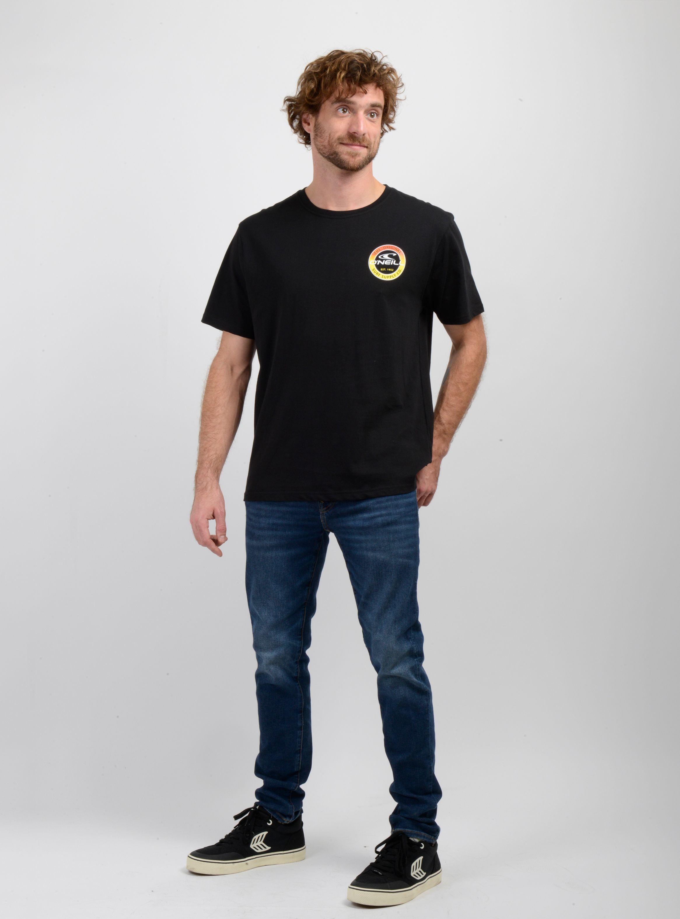 POLERA MANGA CORTA COIN FLIP NEGRO-2