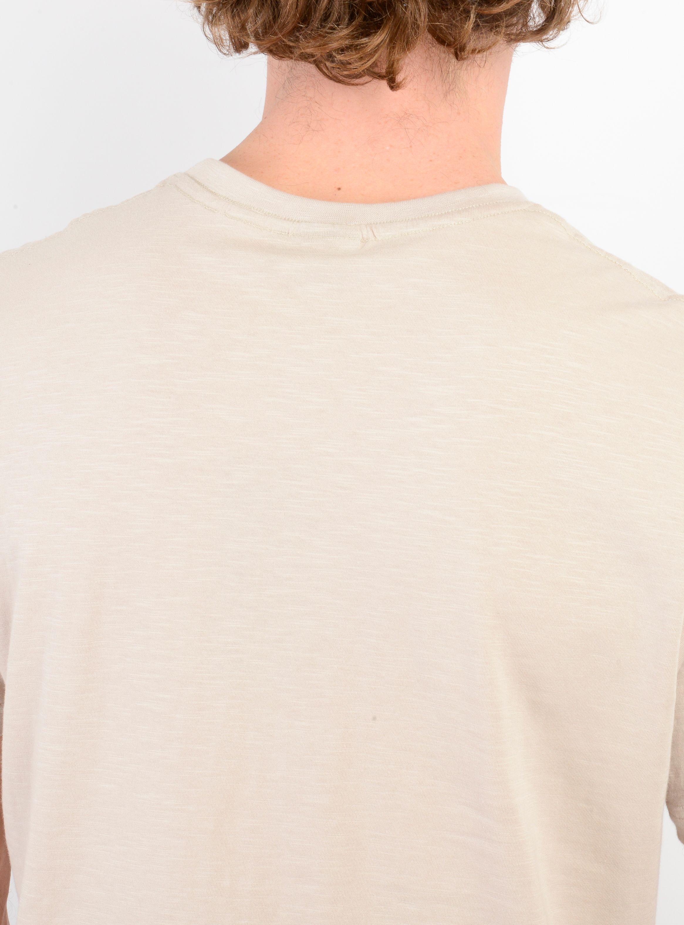 POLERA MANGA CORTA RETRO SQUARE BEIGE-5