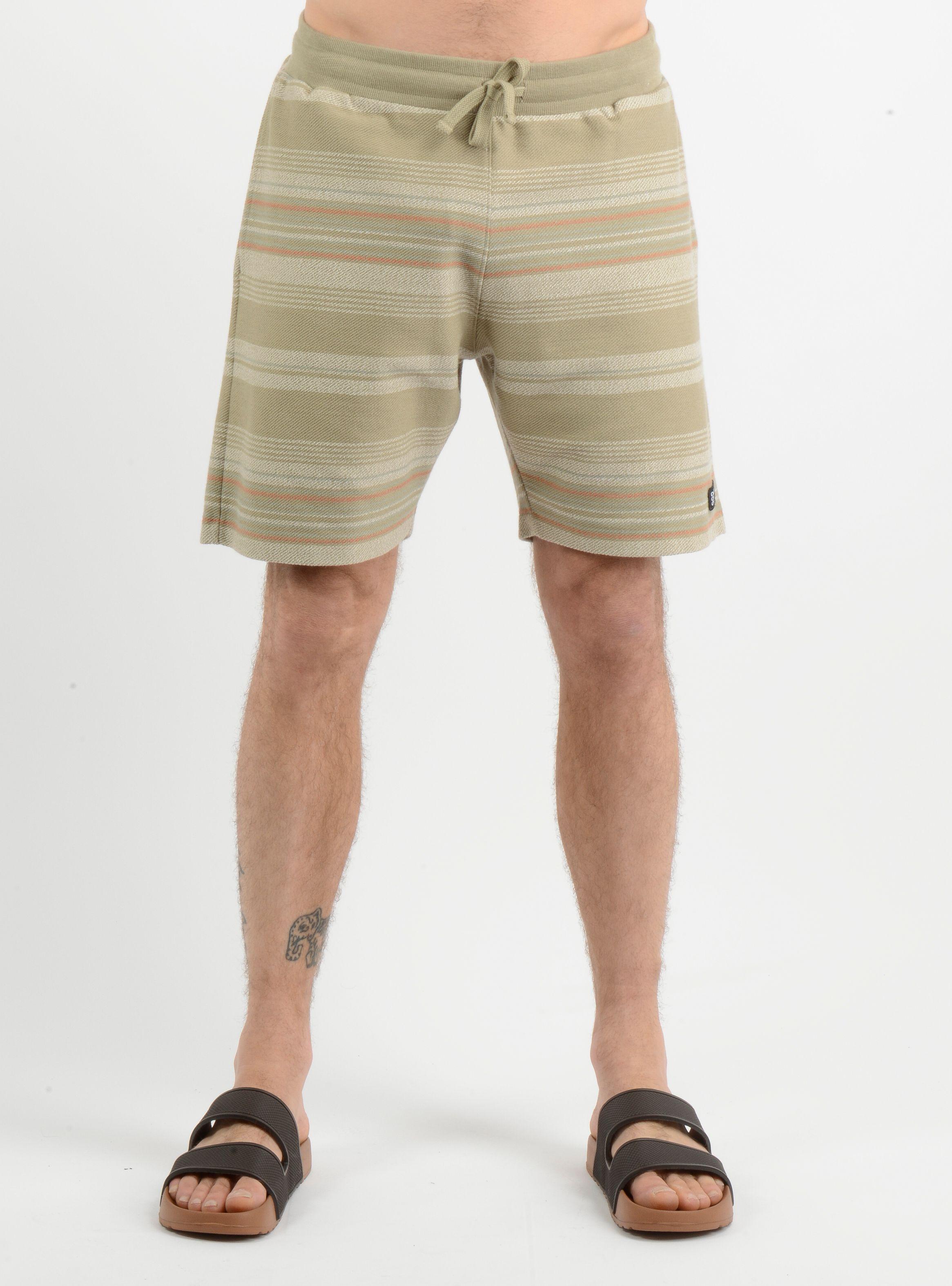 BERMUDA BAVARO  STRIPE SHORT  BEIGE-2