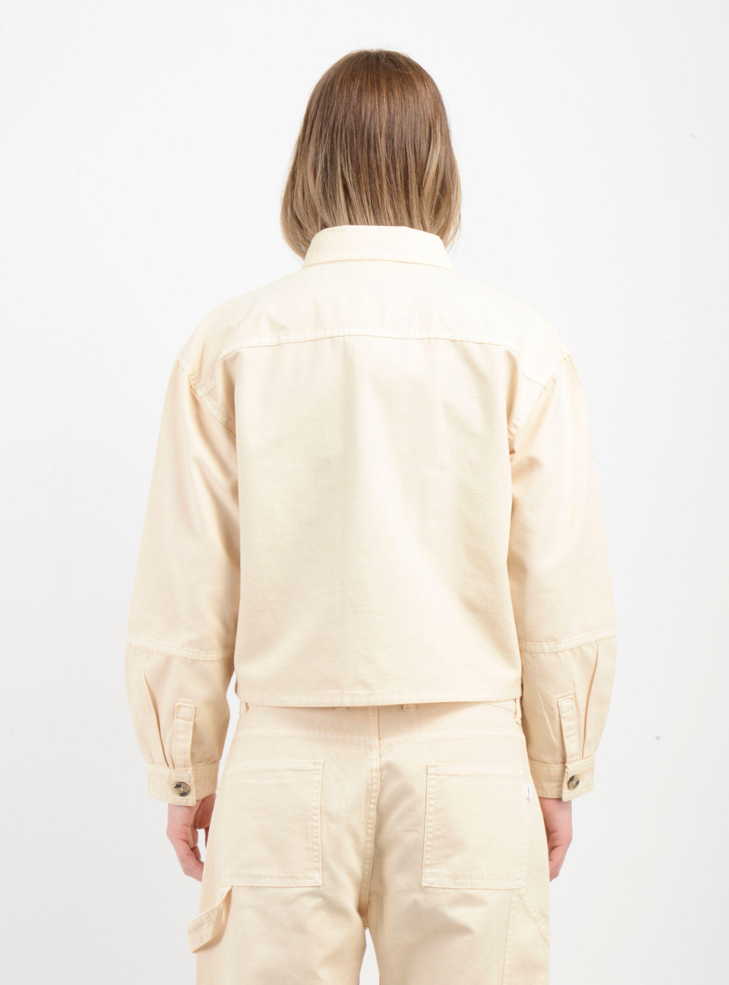 BLUSA MANGA LARGA SEVIE SHIRT BEIGE CLARO-1
