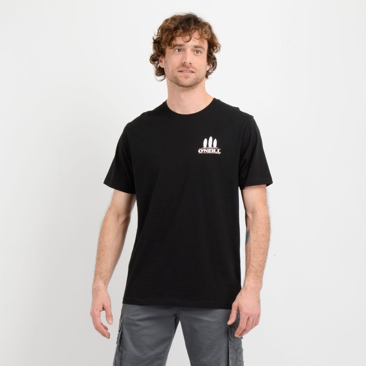 POLERA MANGA CORTA LAMDA  NEGRO-0