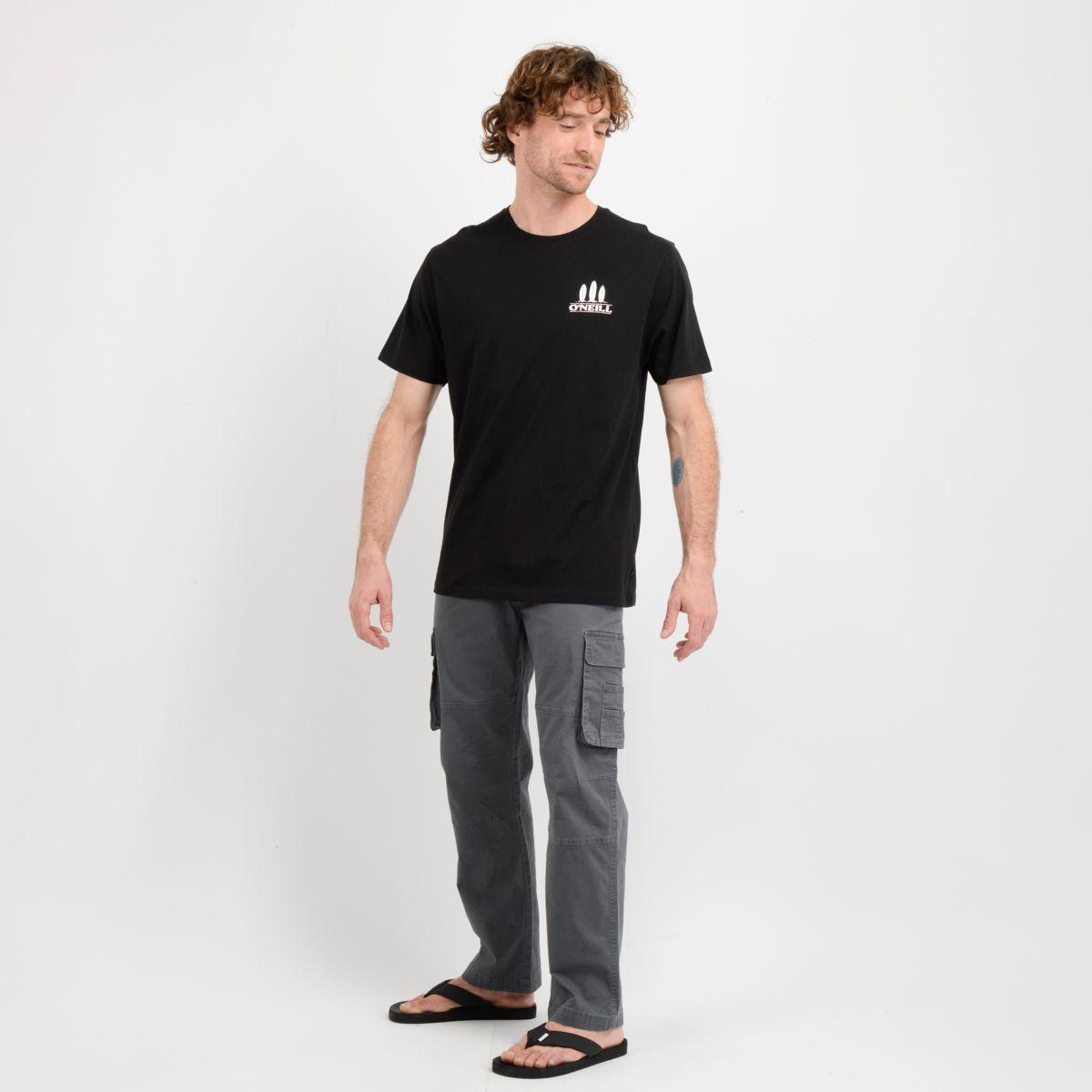 POLERA MANGA CORTA LAMDA  NEGRO-1