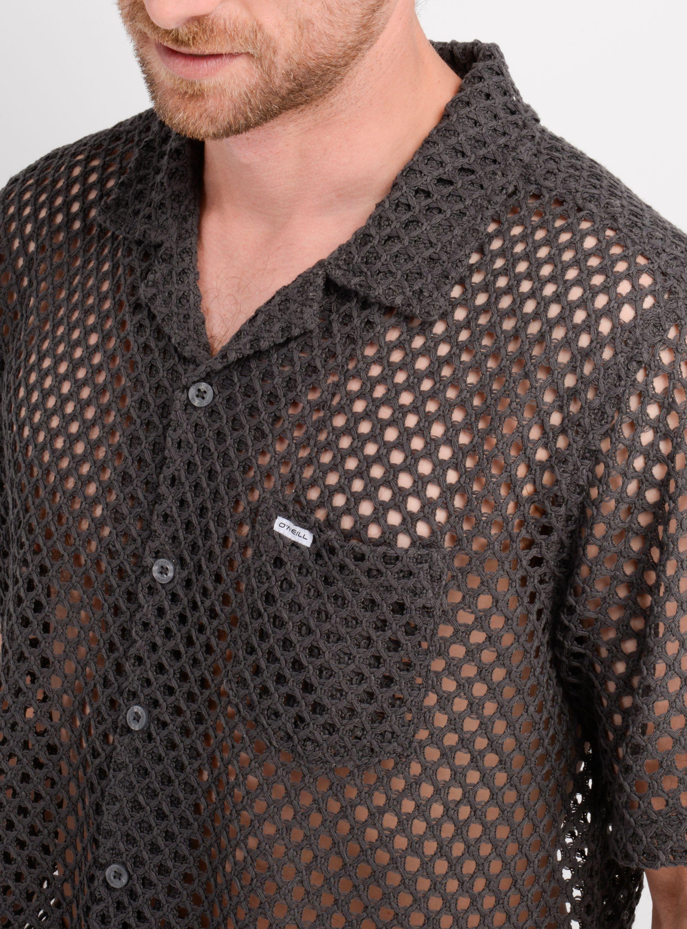 CAMISA MANGA CORTA SUMMERTIME GRIS OSCURO-4