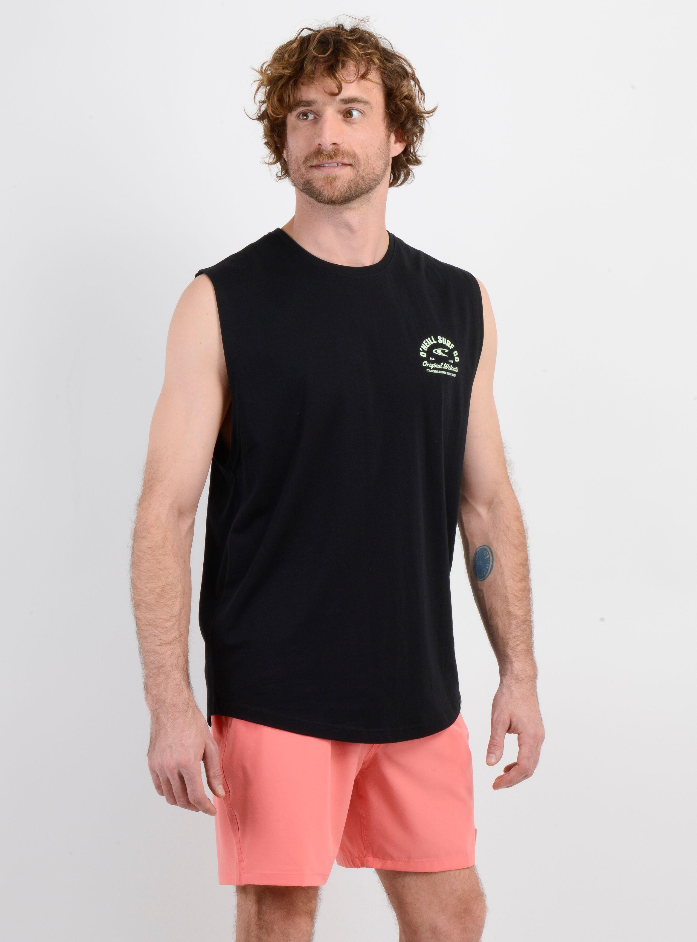 POLERA SIN MANGAS SURF CO TANK NEGRO-3