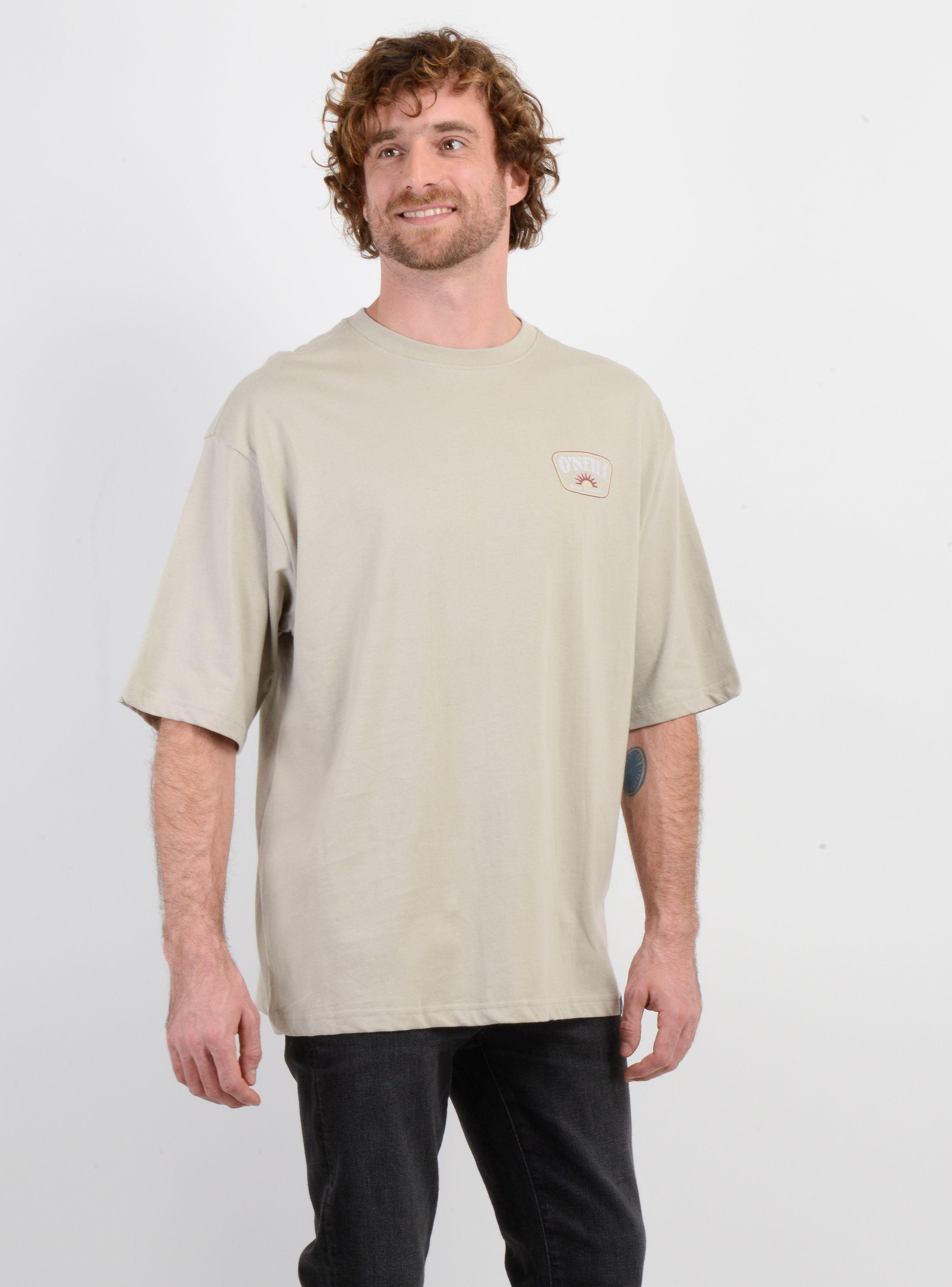 POLERA MANGA CORTA HIGHWAY BEIGE-3