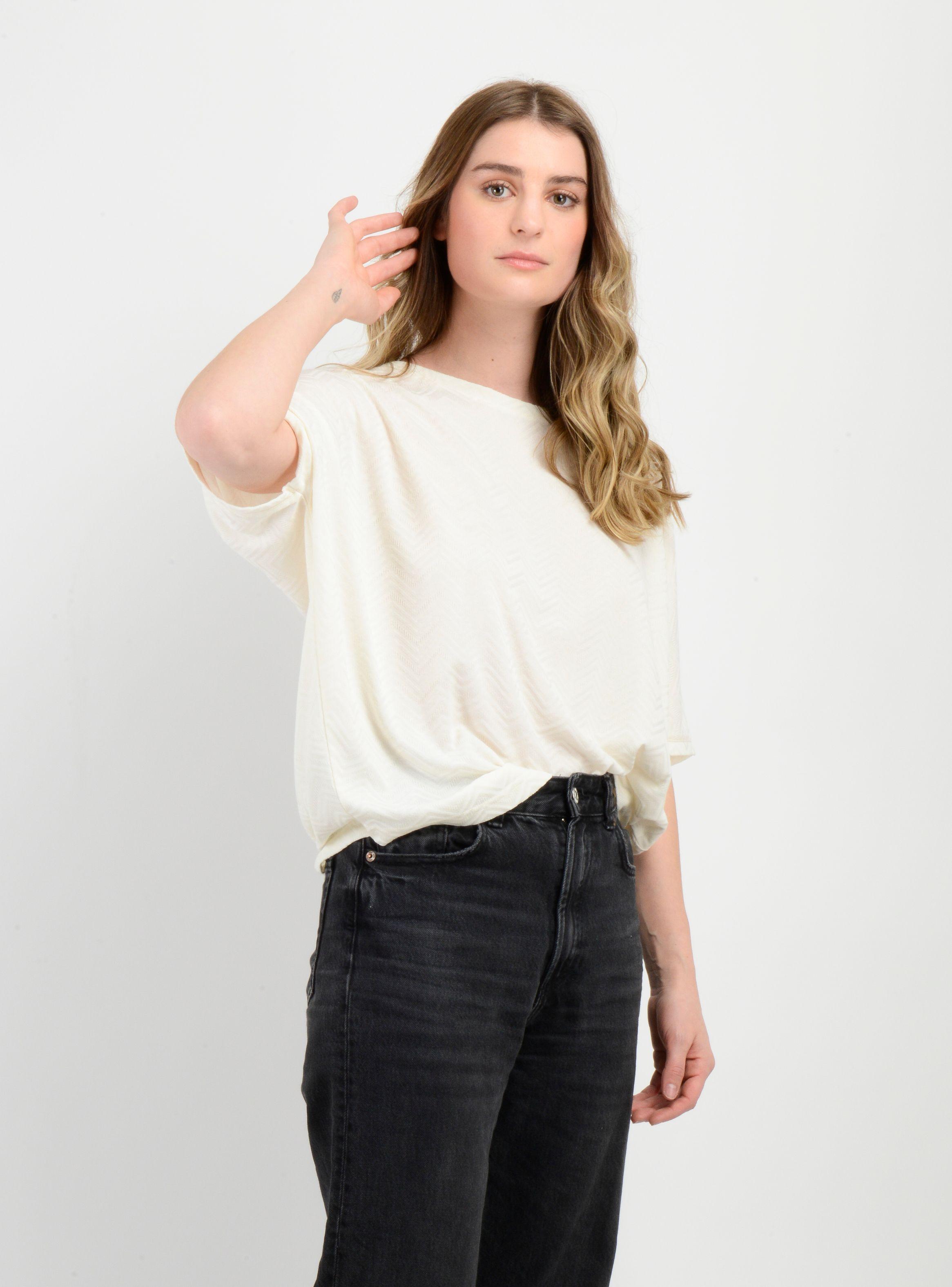 POLERA MANGA CORTA LINDY BEIGE CLARO-3
