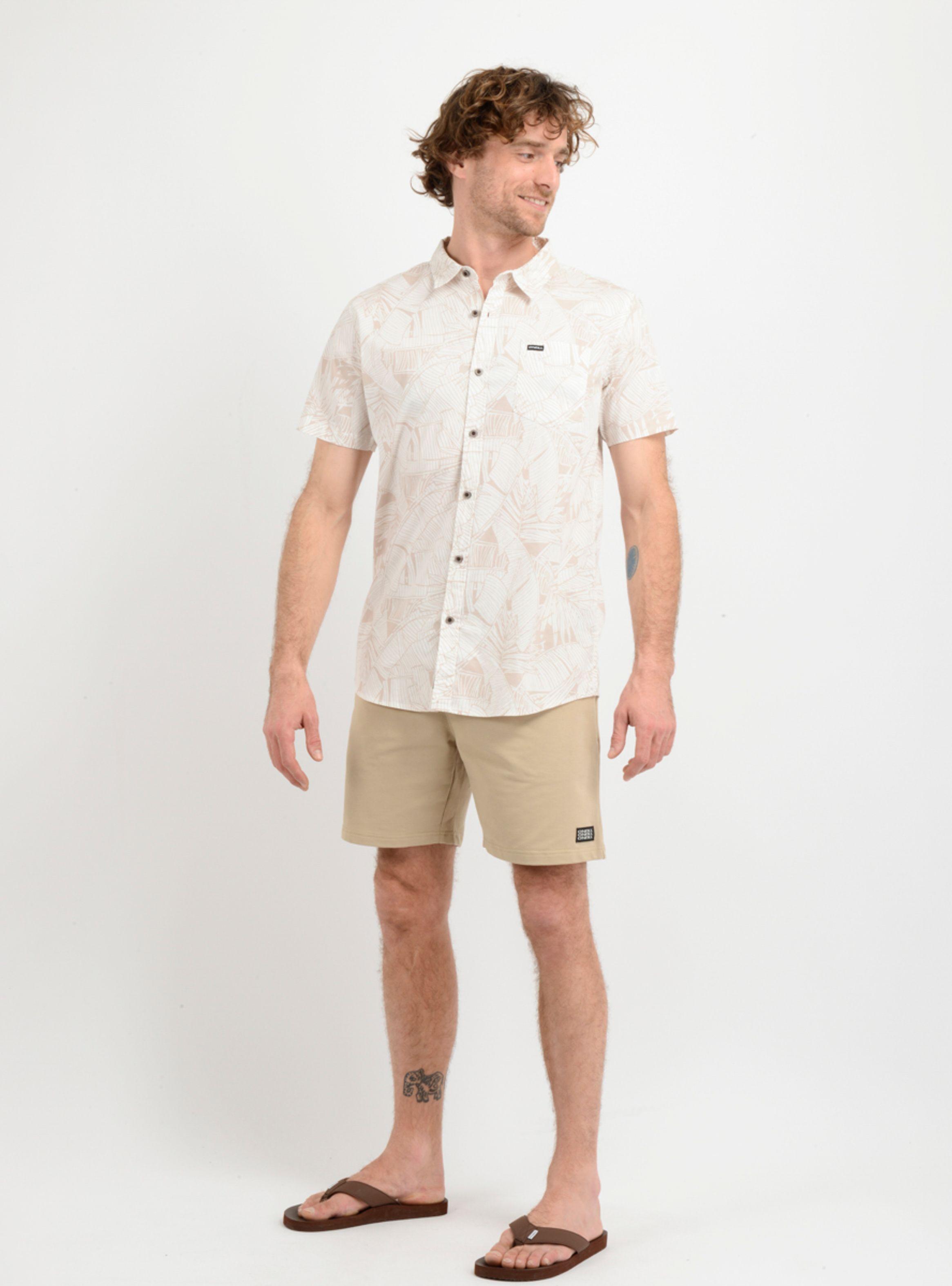 CAMISA MANGA CORTA MELODY  BEIGE-1