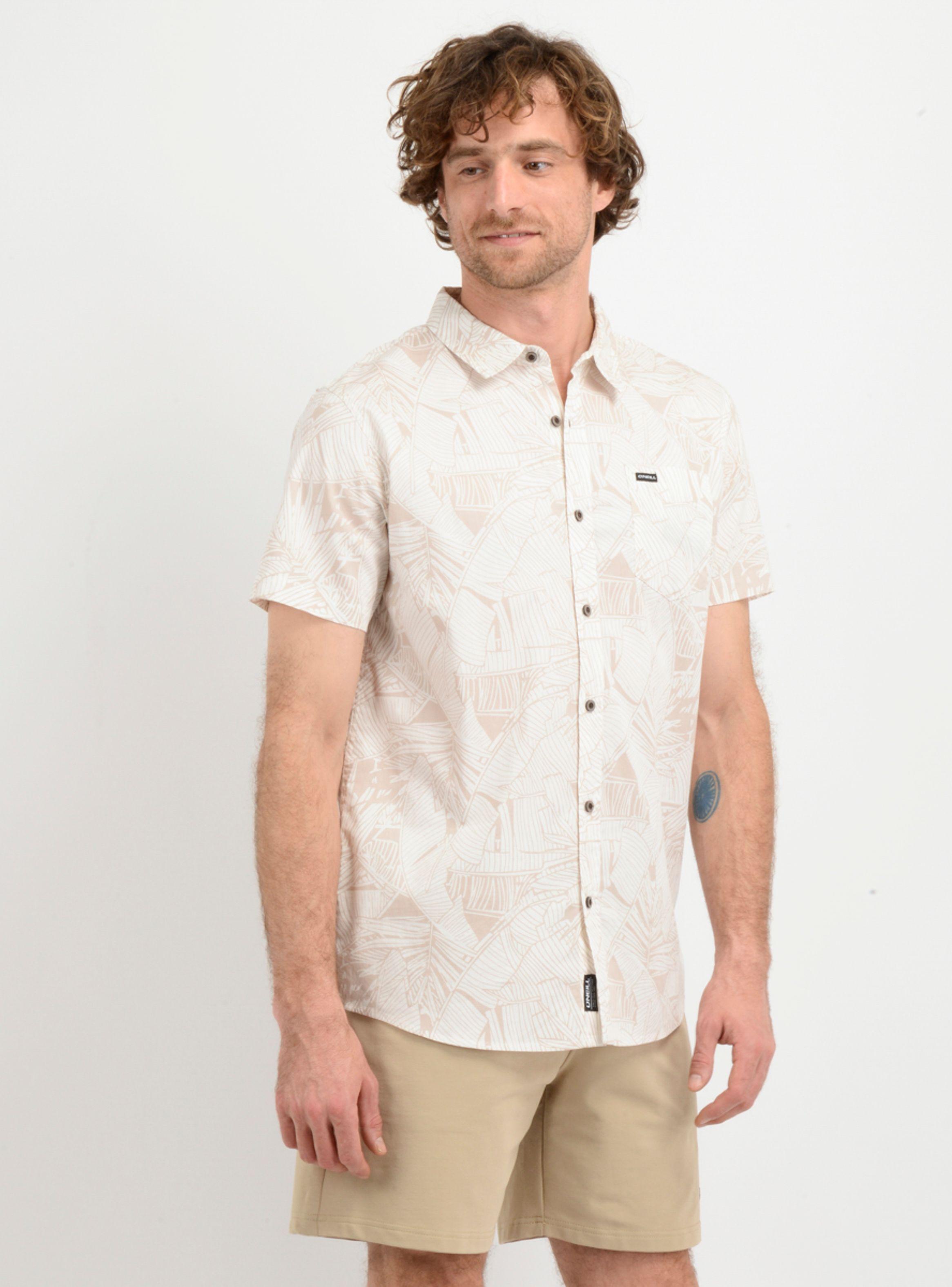 CAMISA MANGA CORTA MELODY  BEIGE-3