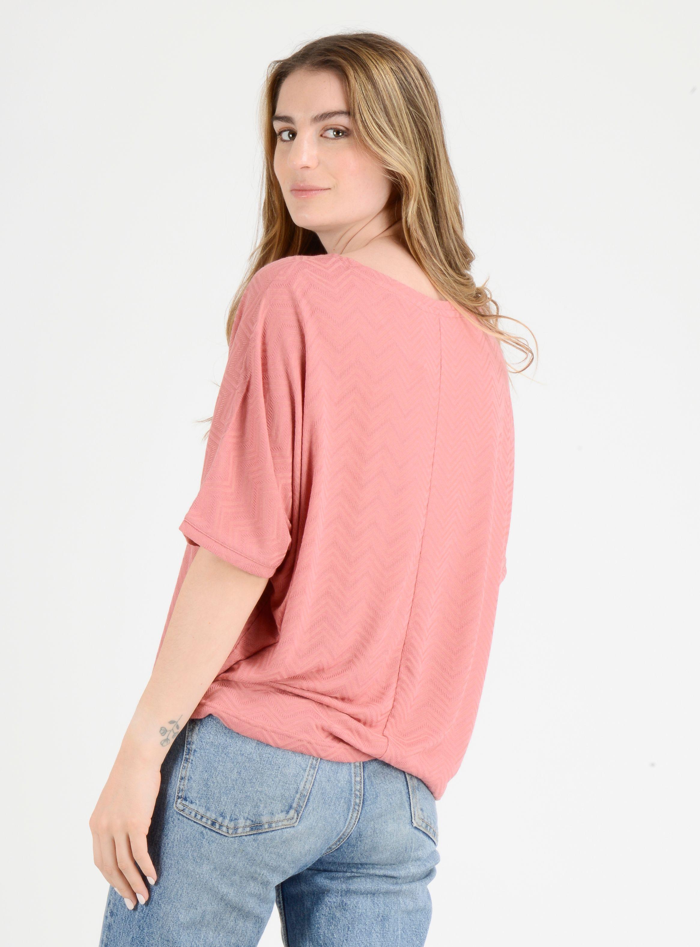 POLERA MANGA CORTA LINDY  ROSADO OSCURO-2
