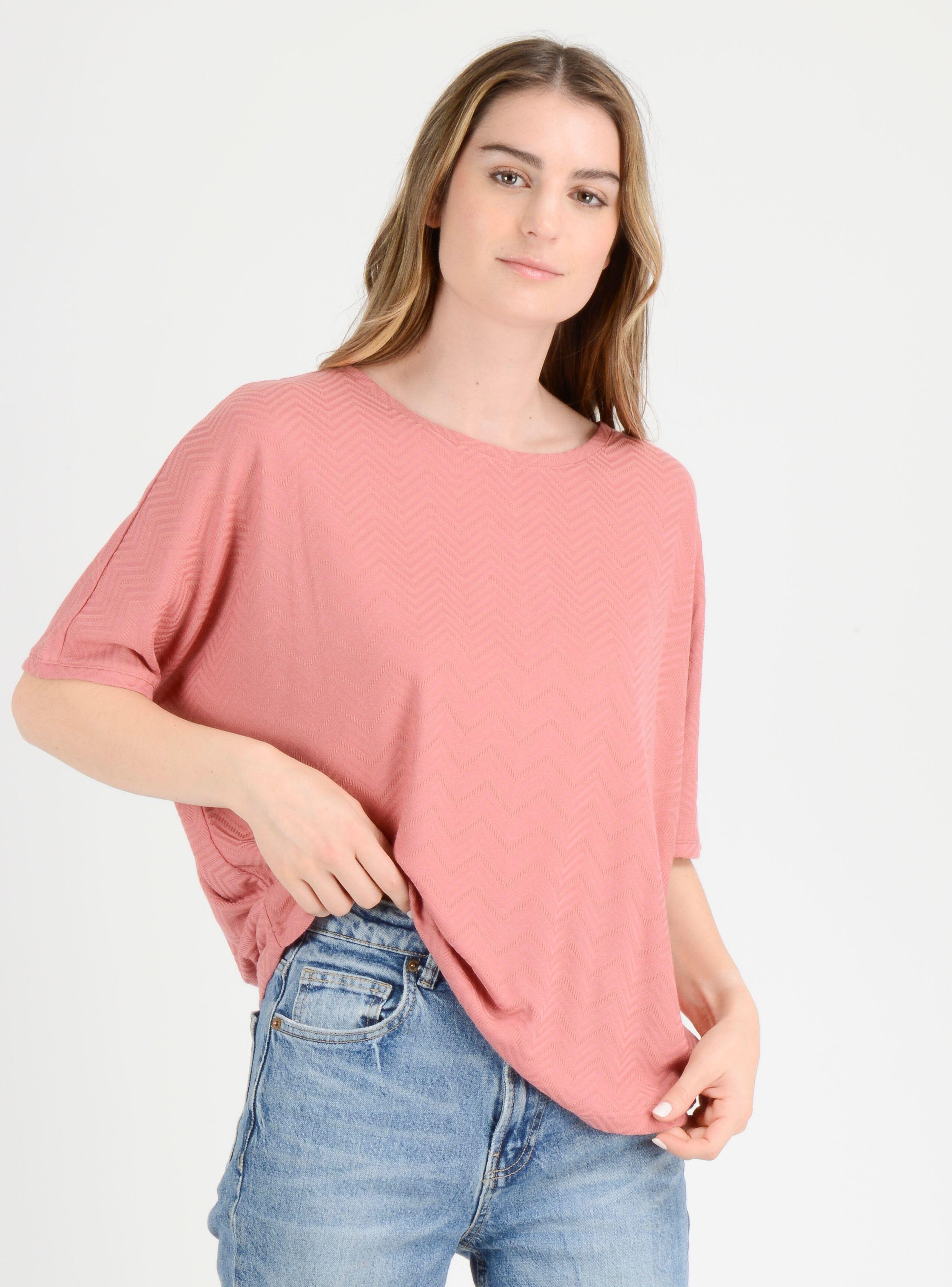 POLERA MANGA CORTA LINDY  ROSADO OSCURO-3