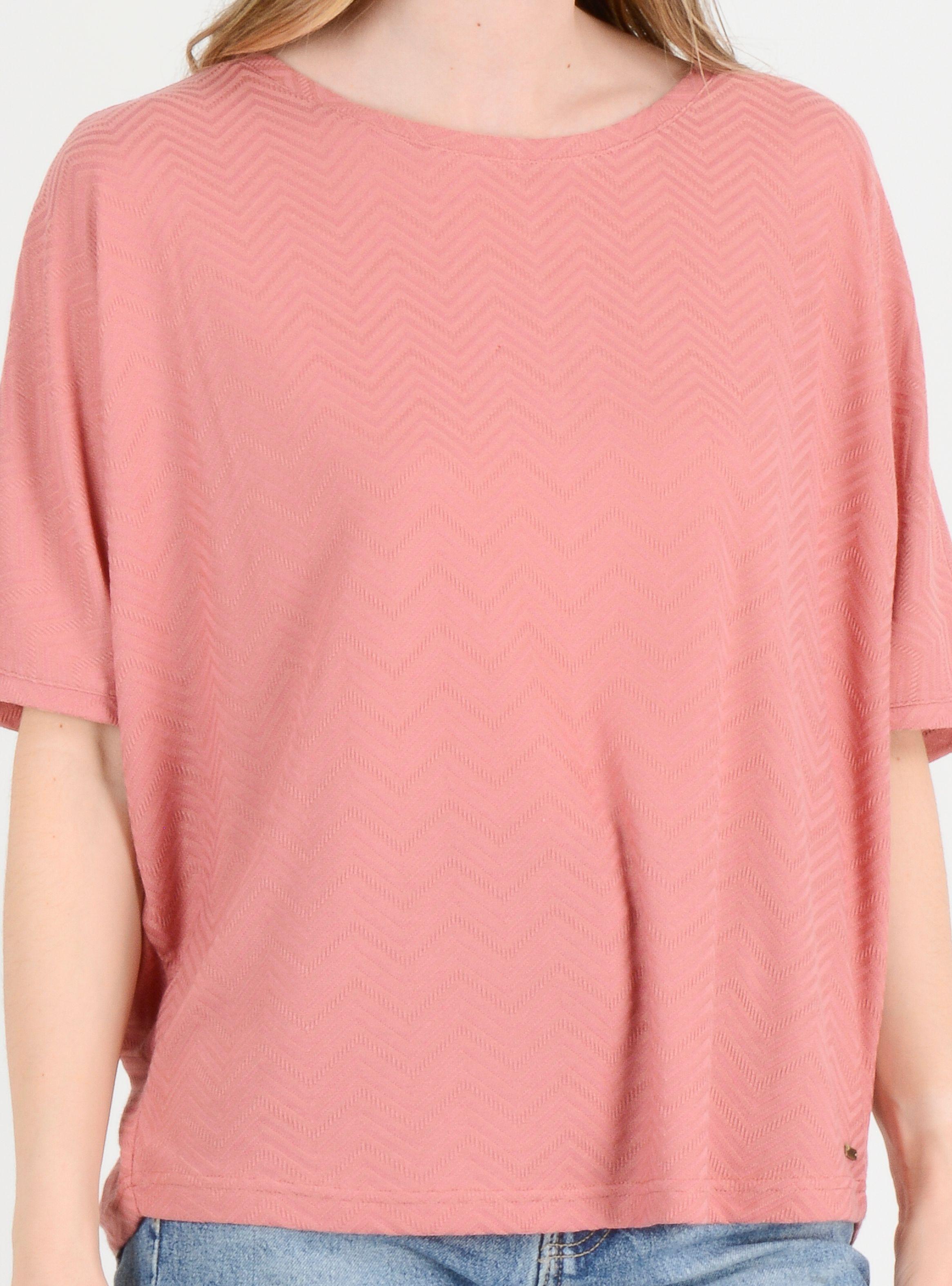 POLERA MANGA CORTA LINDY  ROSADO OSCURO-4