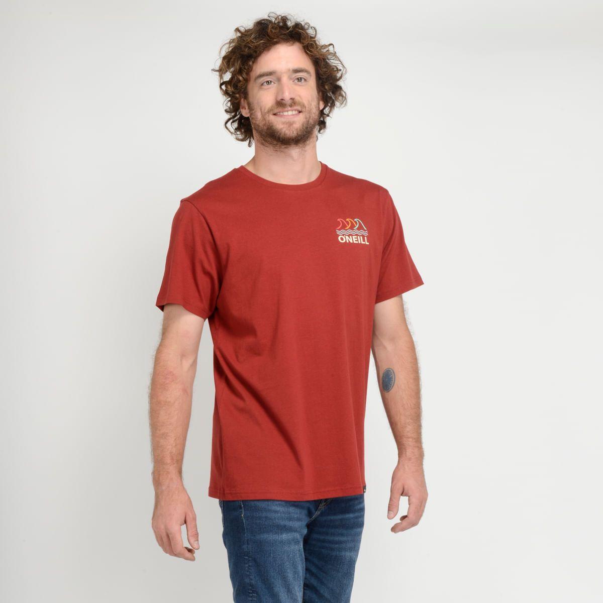 POLERA MANGA CORTA - I23HO065014 ROJO OSCURO-1