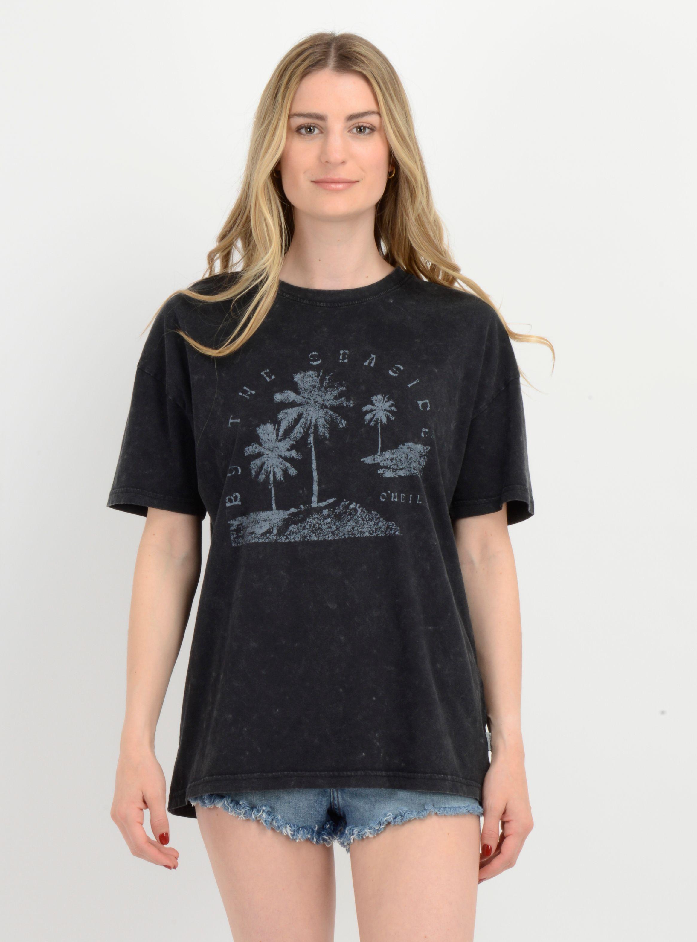 POLERA MANGA CORTA BY THE SEASIDE  NEGRO-0