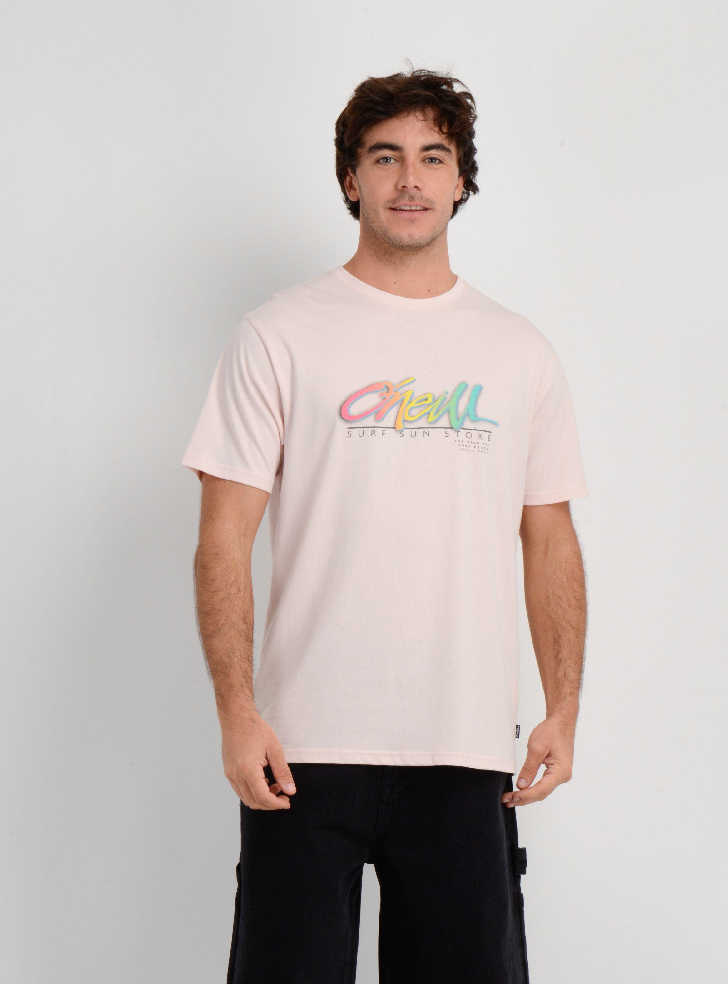 POLERA MANGA CORTA KEYS FL  ROSADO CLARO-0