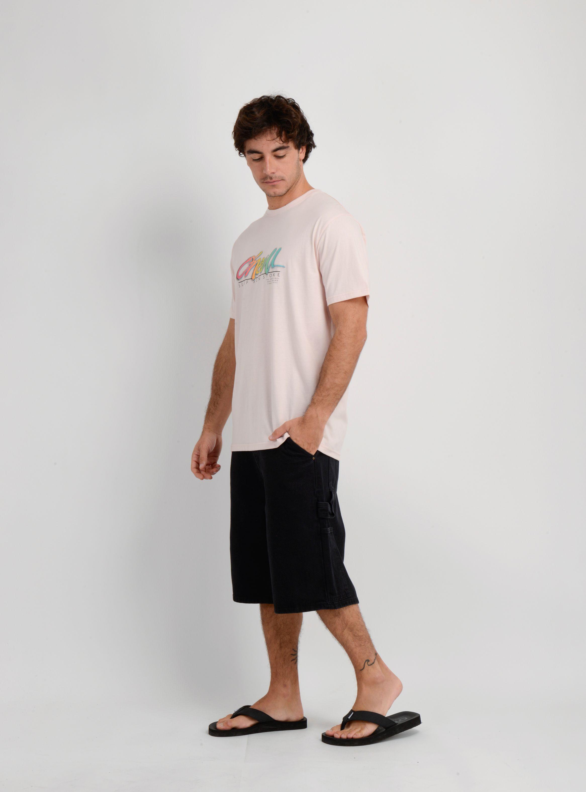 POLERA MANGA CORTA KEYS FL  ROSADO CLARO-2