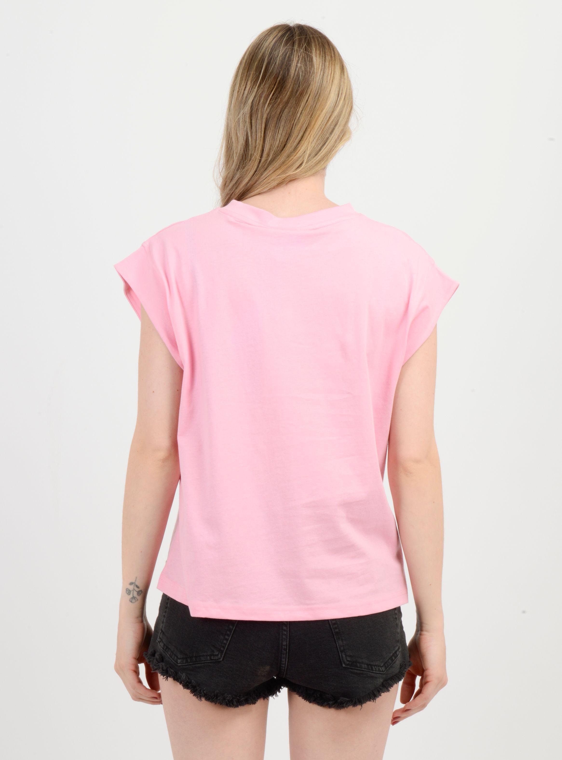 POLERA MANGA CORTA BOTANIC  ROSADO MEDIO-1