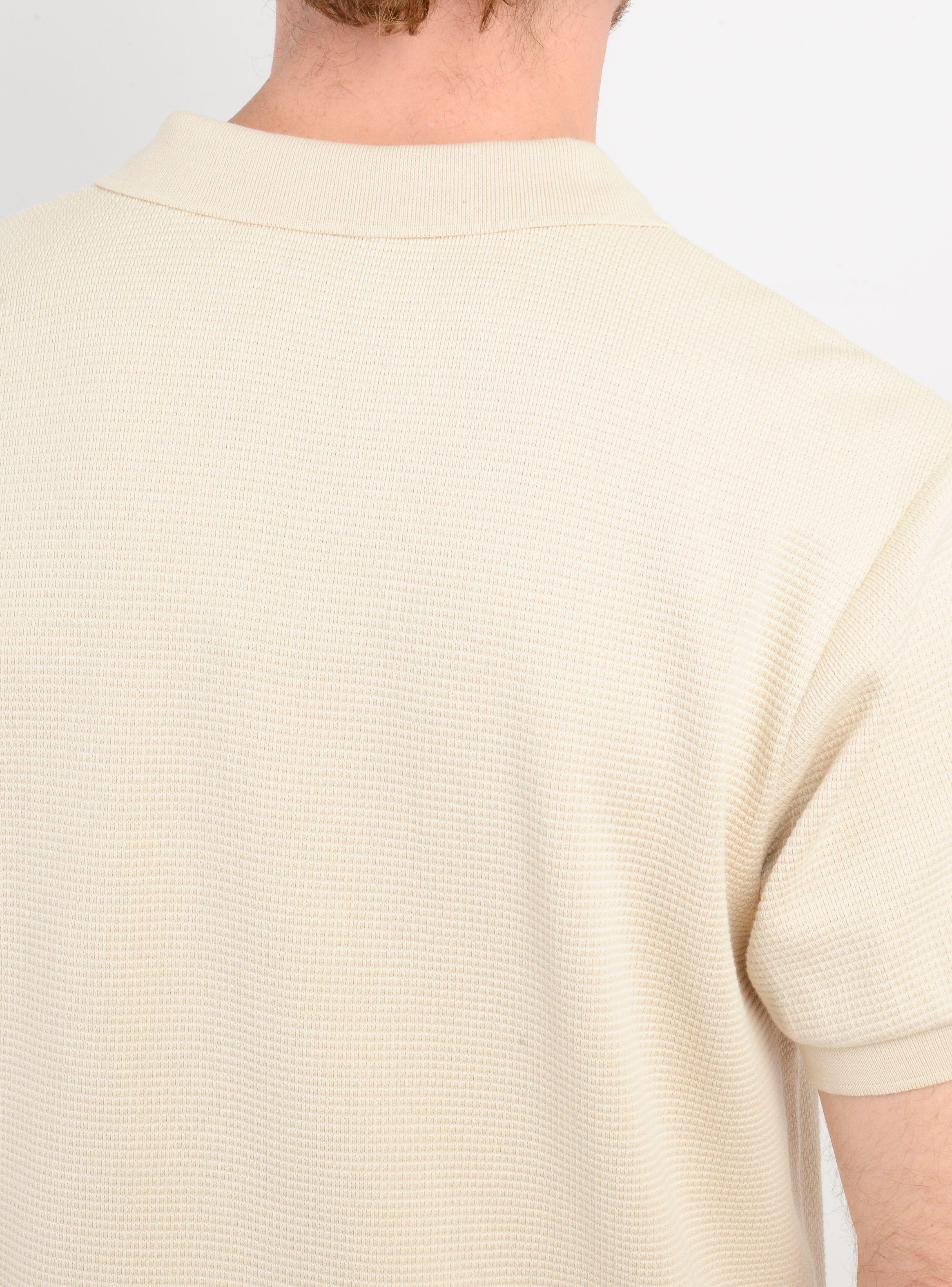 POLERA TEJIDA MANGA CORTA RIVERA BEIGE CLARO-5