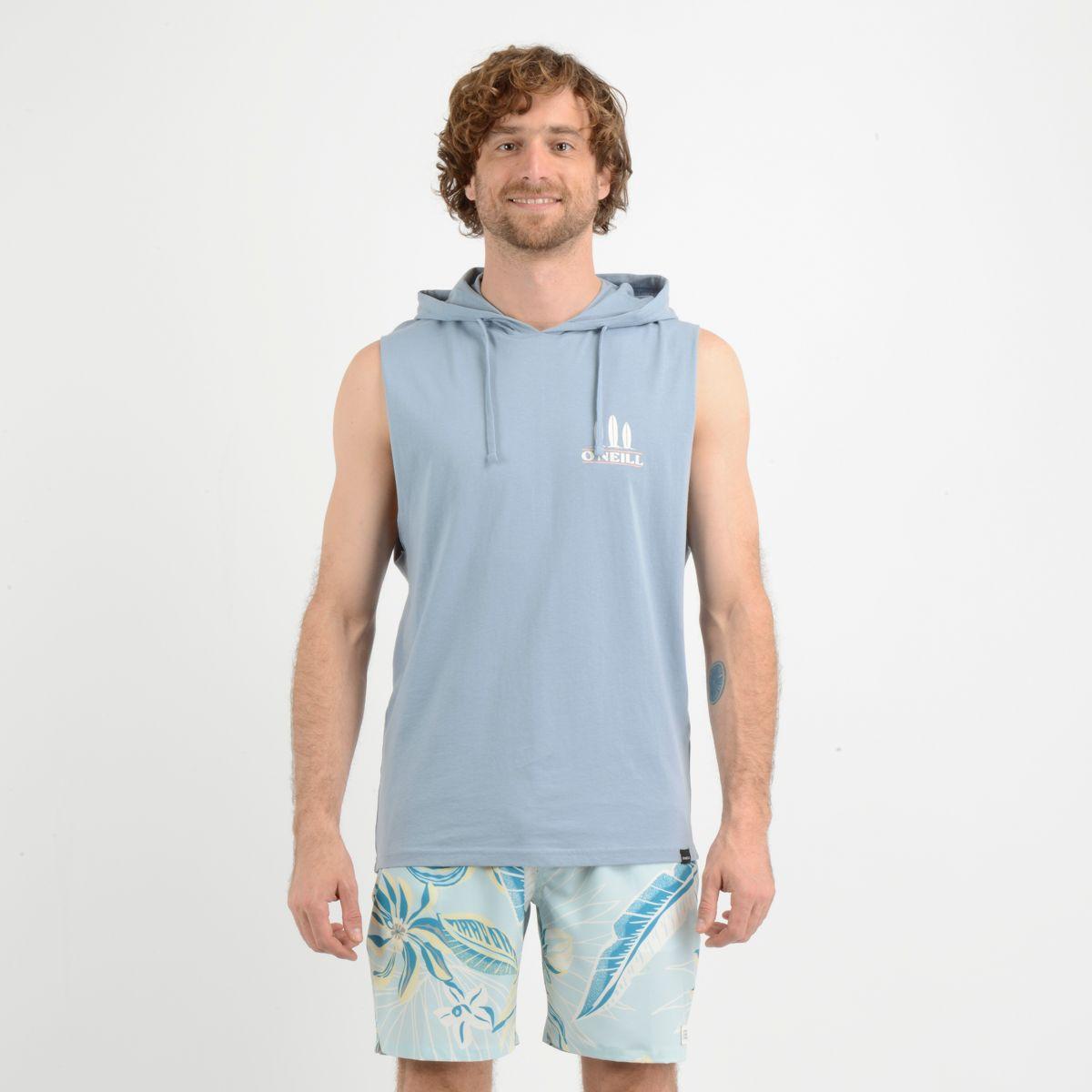 POLERA SIN MANGAS LAMDA TANK AZUL-0