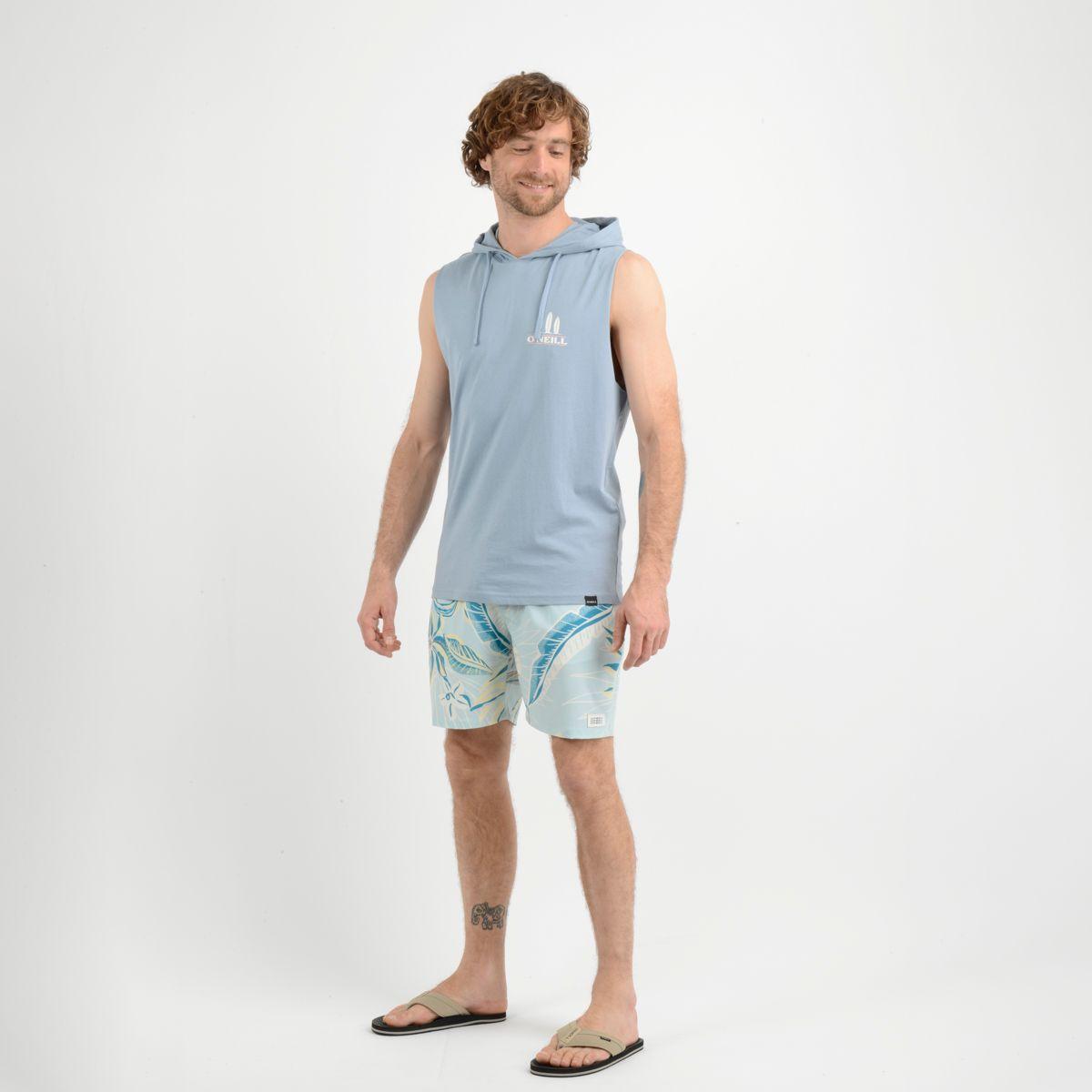POLERA SIN MANGAS LAMDA TANK AZUL-1