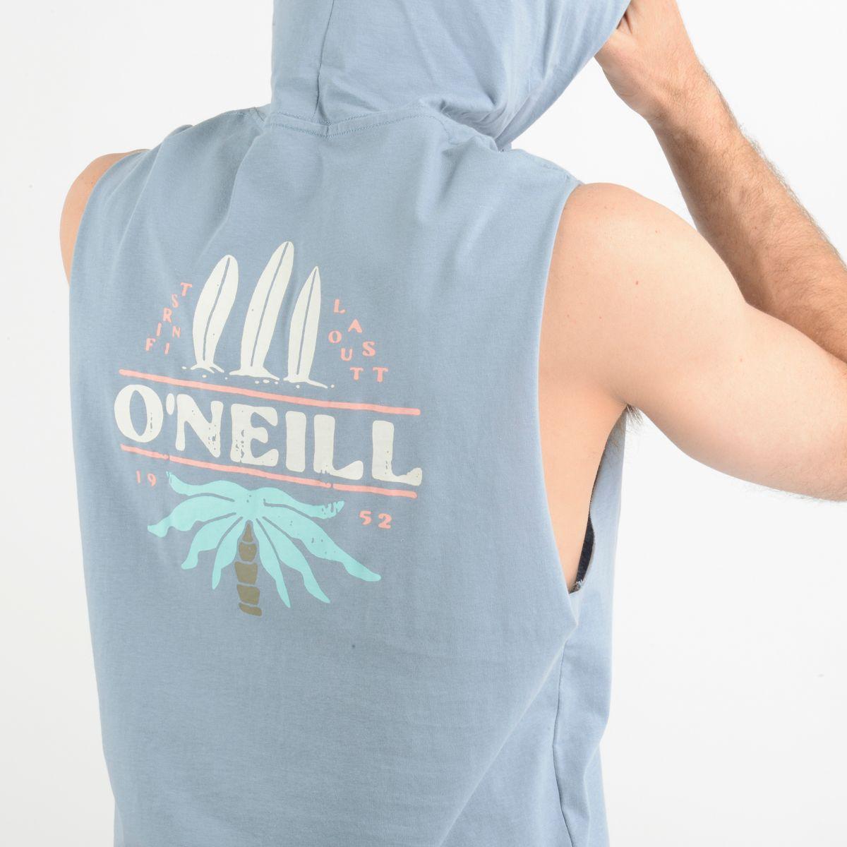 POLERA SIN MANGAS LAMDA TANK AZUL-5