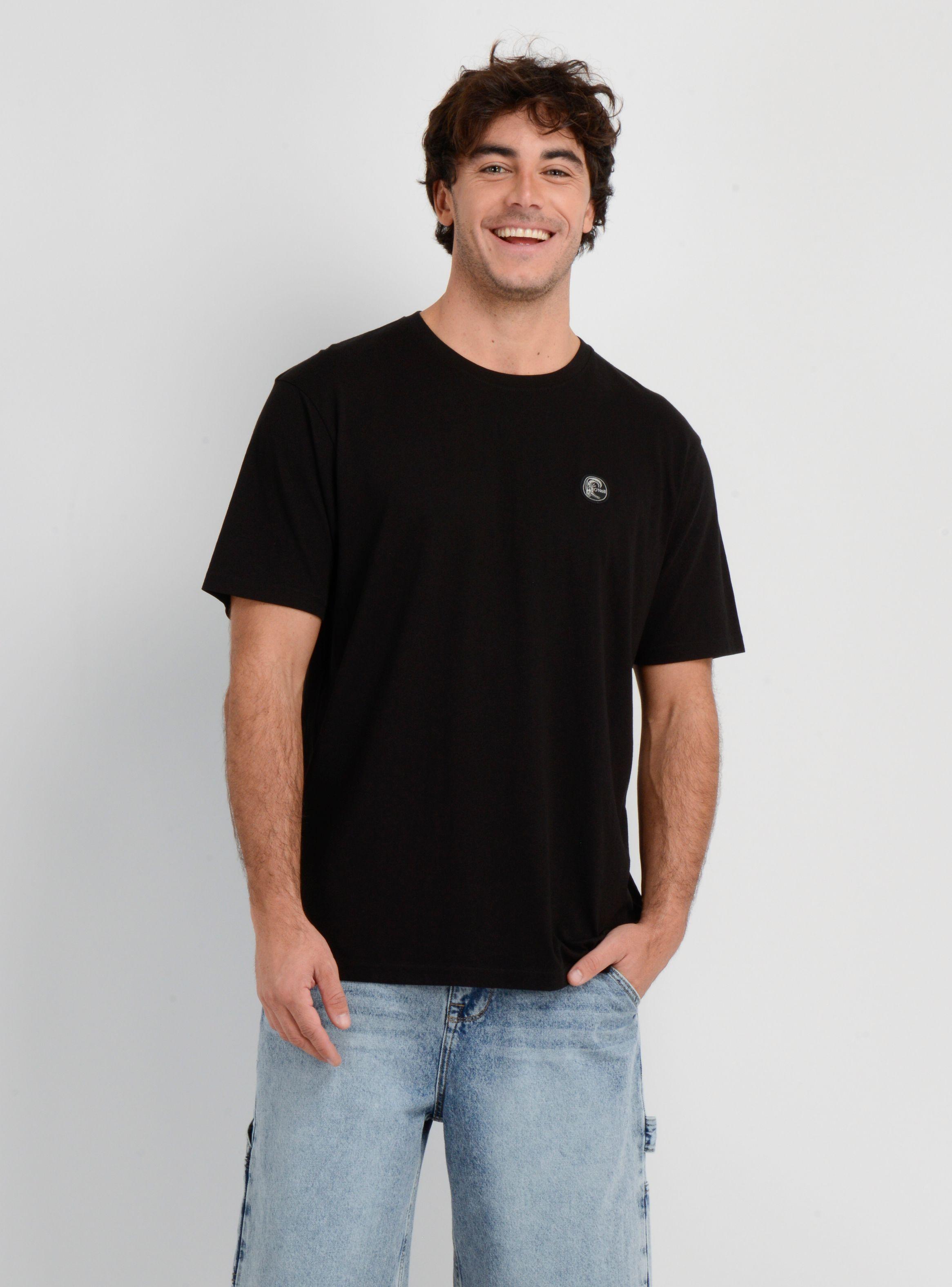 POLERA MANGA CORTA OG BADGE  NEGRO-0