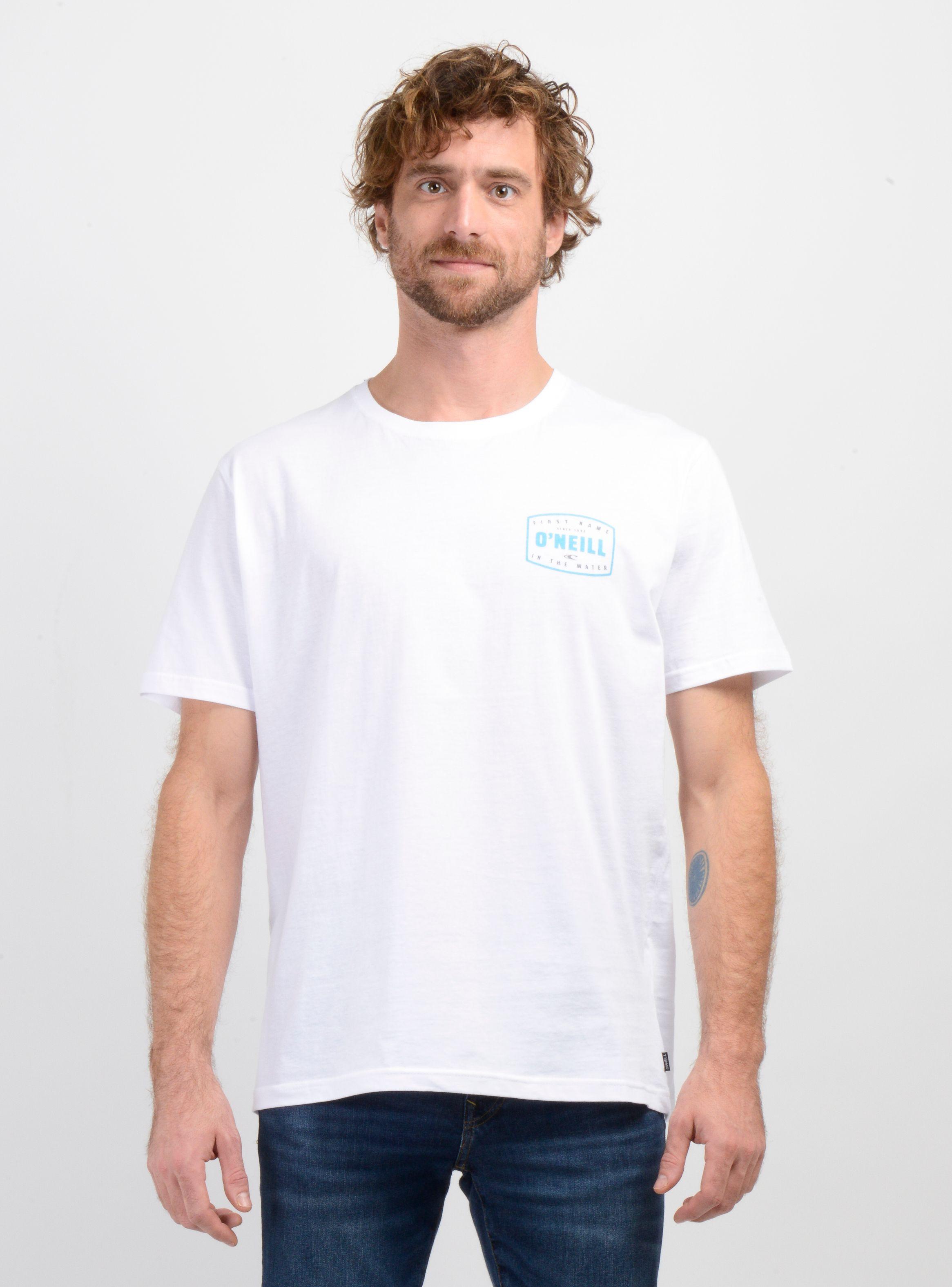 POLERA MANGA CORTA STAMPED BLANCO-0