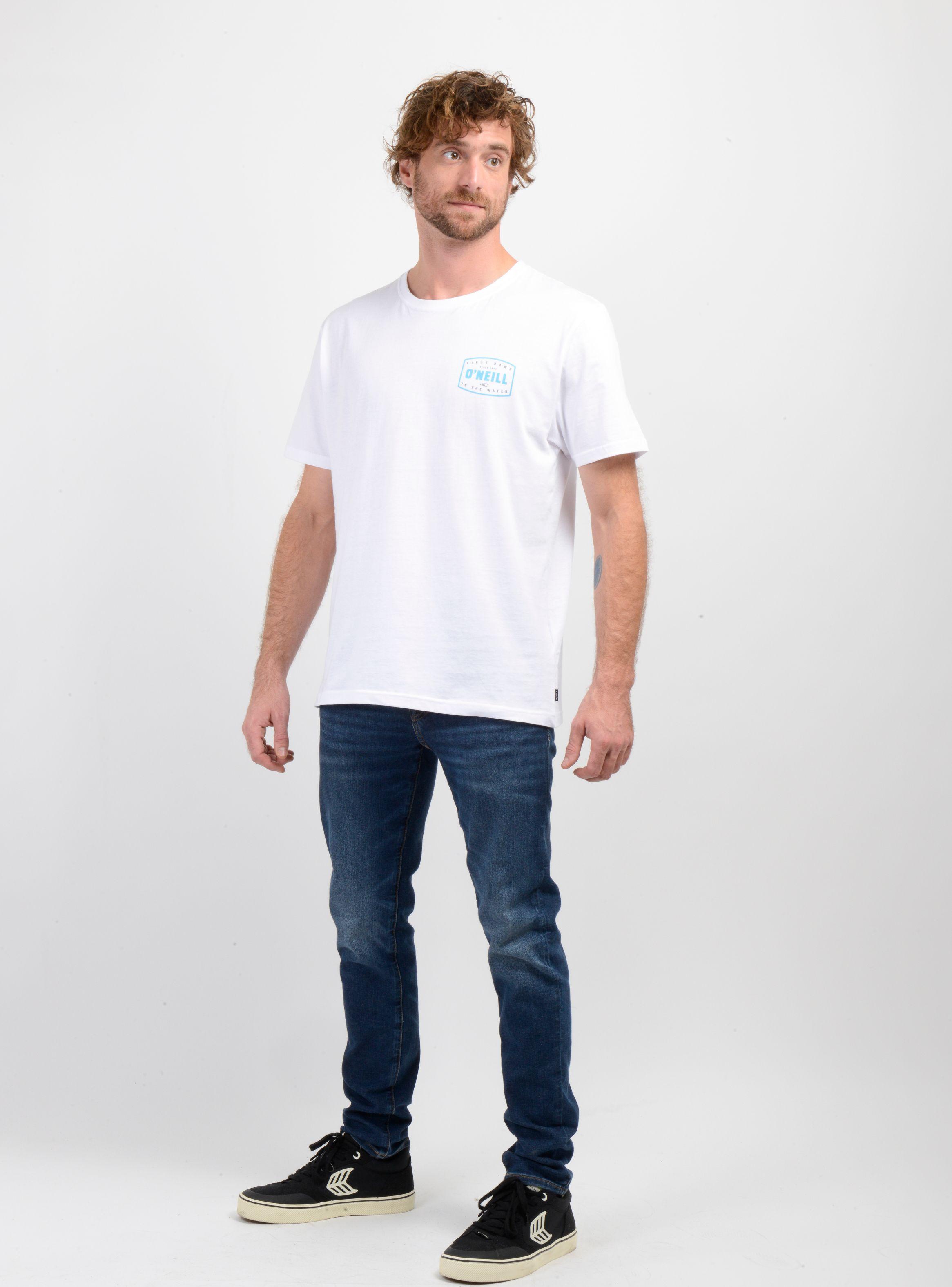 POLERA MANGA CORTA STAMPED BLANCO-2