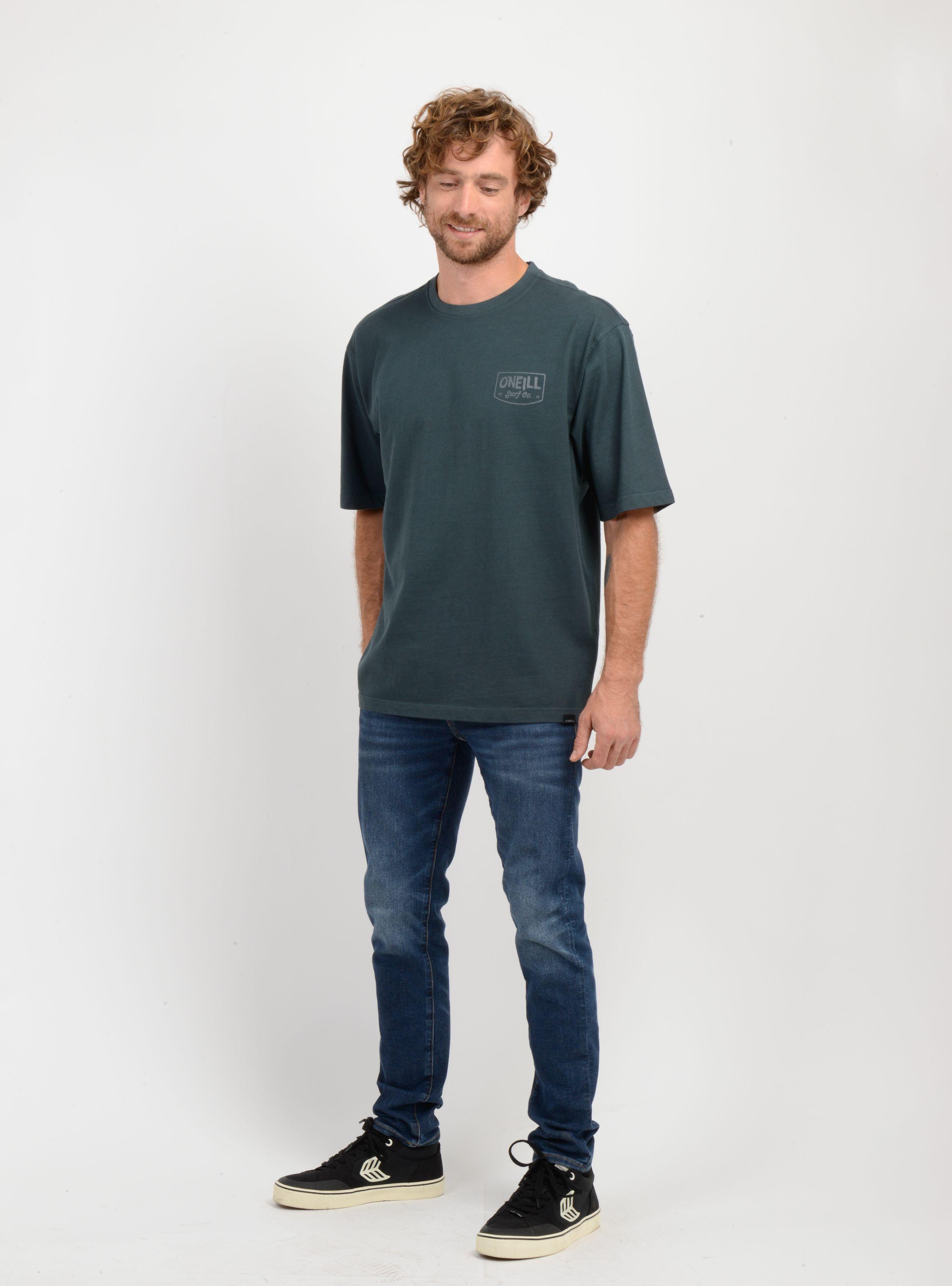 POLERA MANGA CORTA BARREL HOUSE  VERDE OSCURO-2