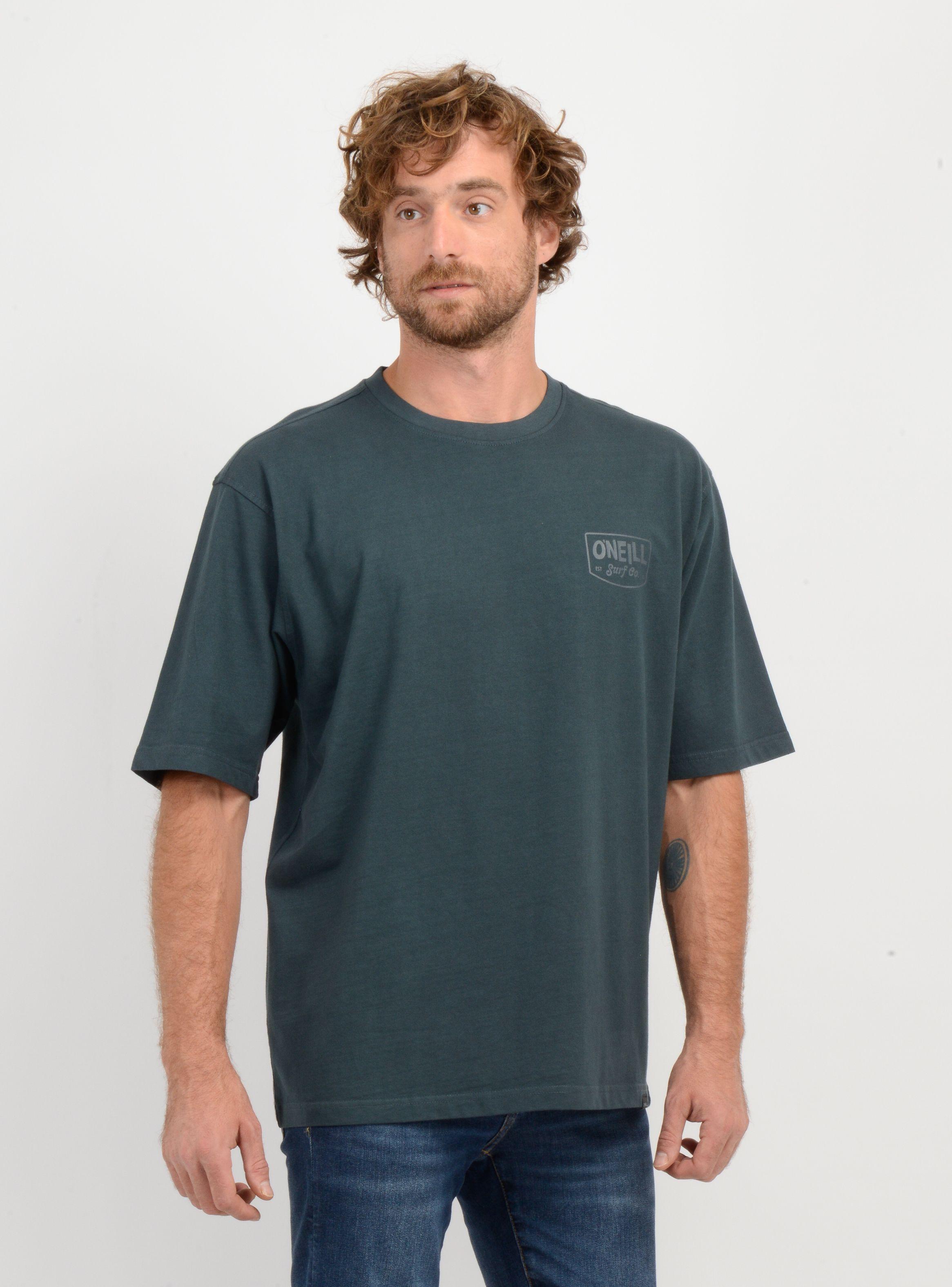 POLERA MANGA CORTA BARREL HOUSE  VERDE OSCURO-3