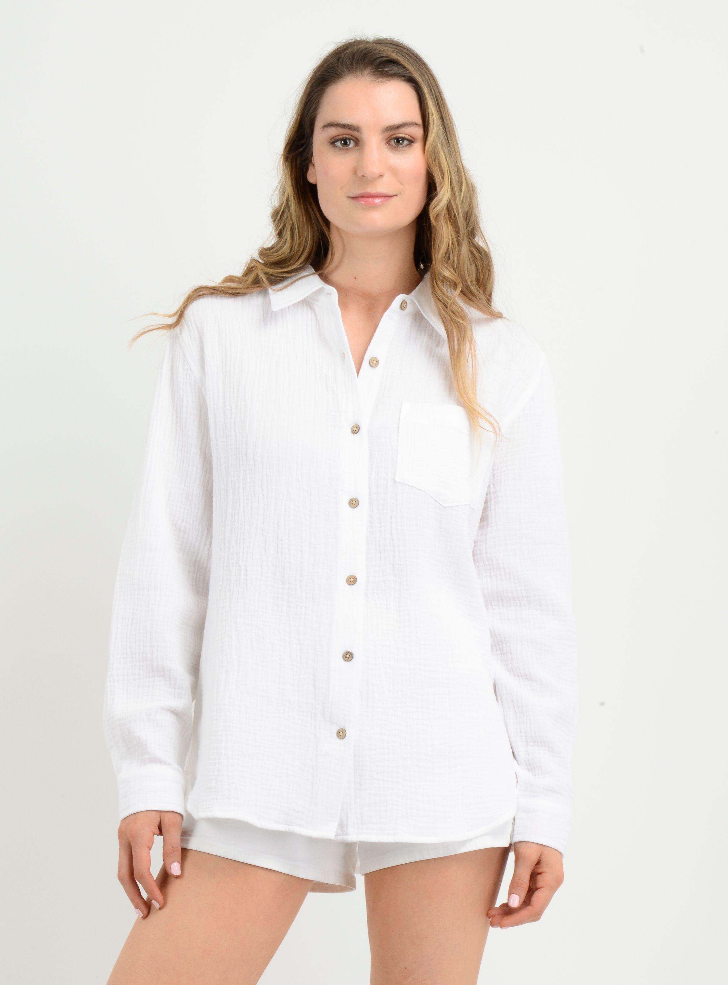 BLUSA MANGA LARGA LENI  BLANCO-0