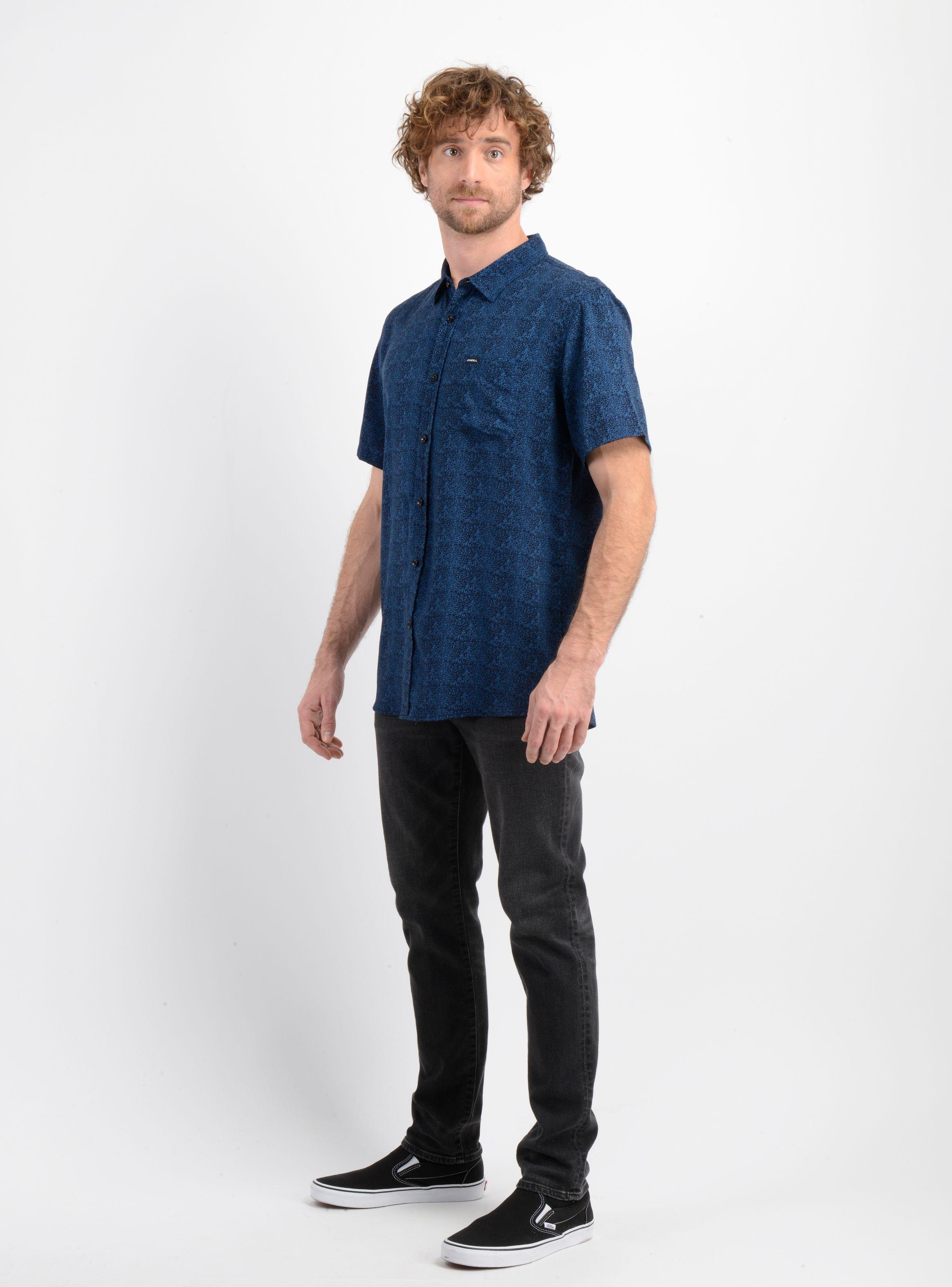 CAMISA MANGA CORTA SHELDOM AZUL-2