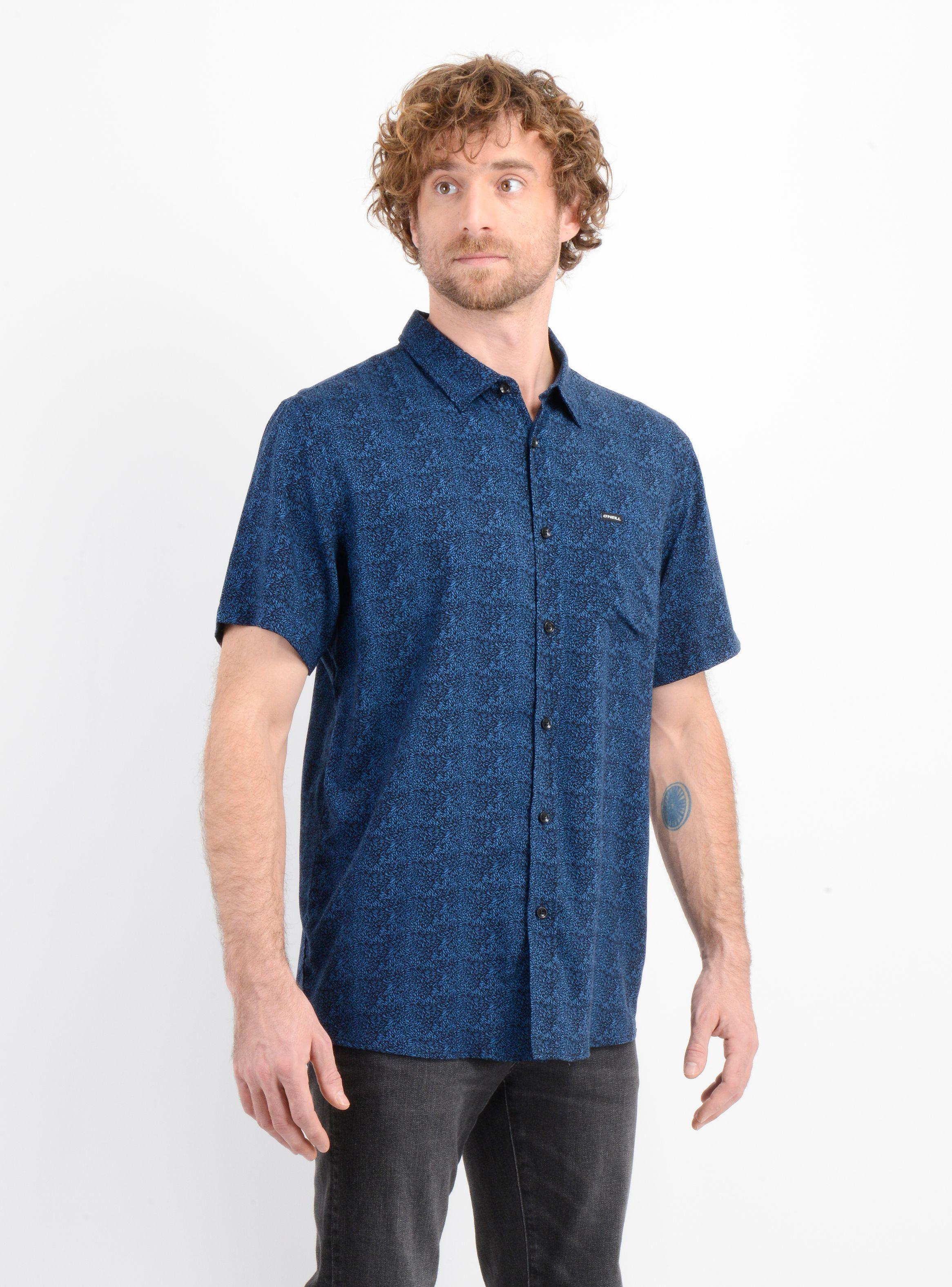 CAMISA MANGA CORTA SHELDOM AZUL-3