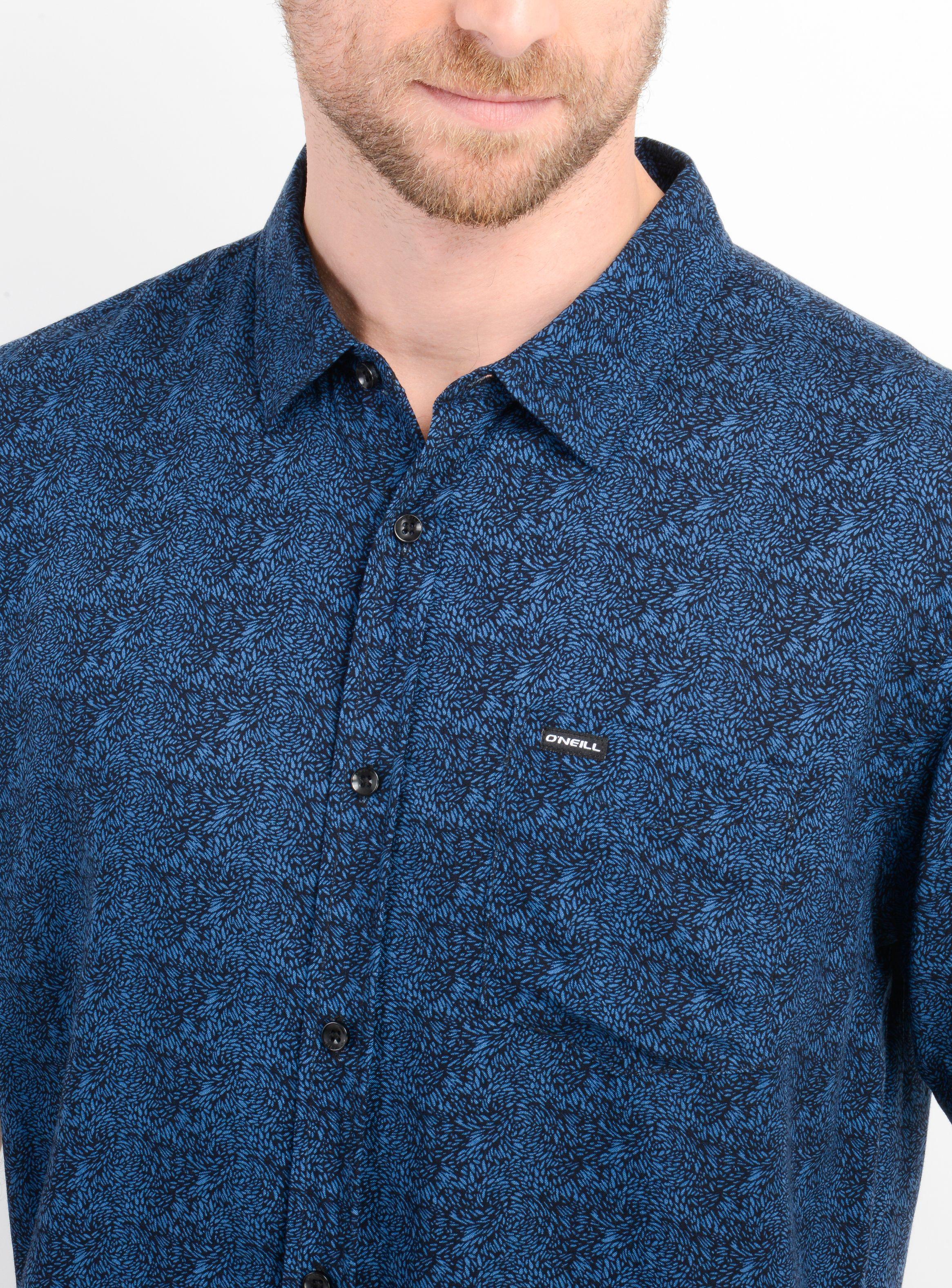 CAMISA MANGA CORTA SHELDOM AZUL-4