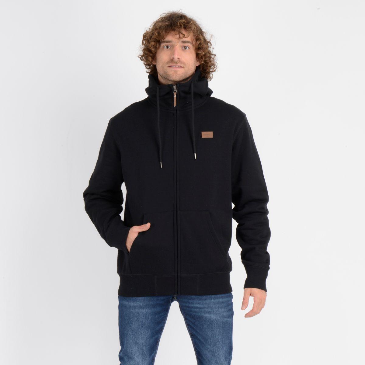 POLERON FULL ZIPPER NEGRO BAVARO FZ-0