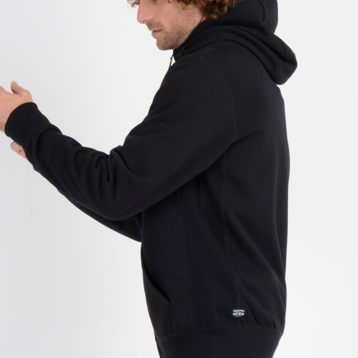 POLERON FULL ZIPPER NEGRO BAVARO FZ-4
