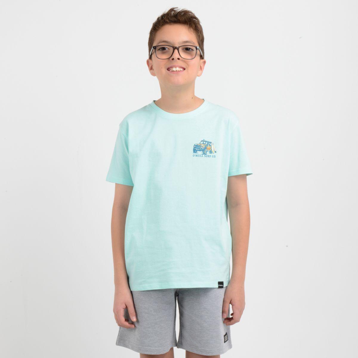 POLERA MANGA CORTA FREE WHEELIN AZUL CLARO / PASTEL-0
