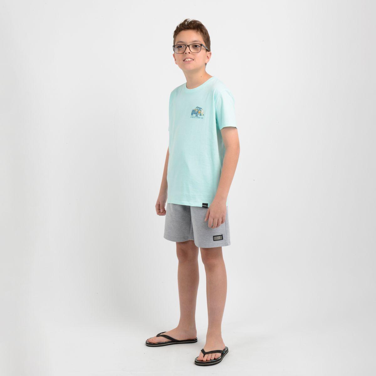 POLERA MANGA CORTA FREE WHEELIN AZUL CLARO / PASTEL-1
